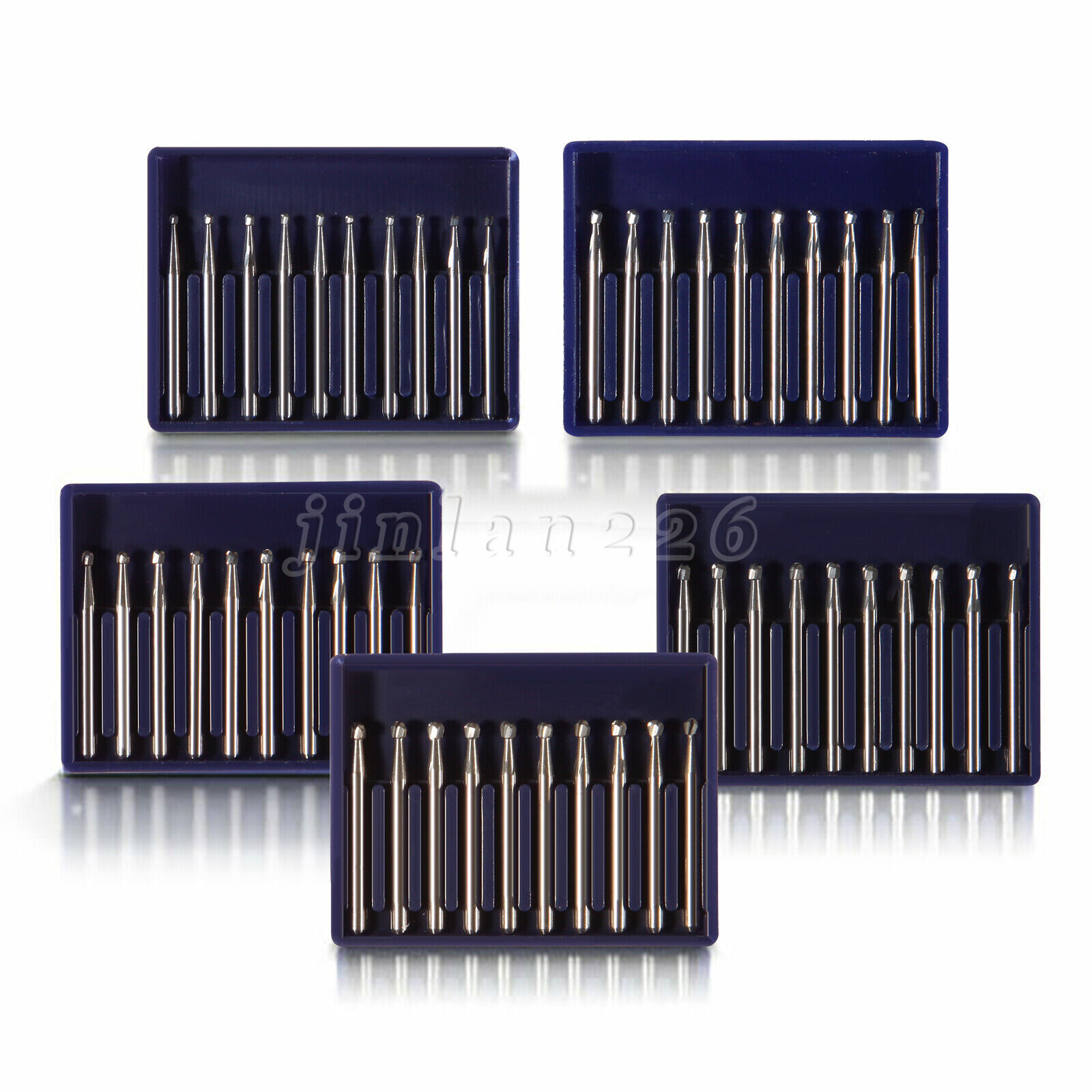 10-100 Uso Dental Acero de Tungsteno FG Fresas Carburo para Alta Velocidad Pieza