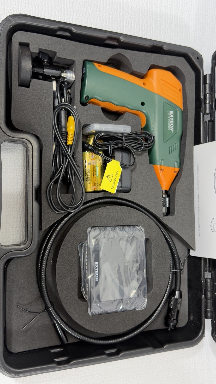 Extech BR250 – Video Borescope / Wireless Inspection Camera With 3 Foot Cable