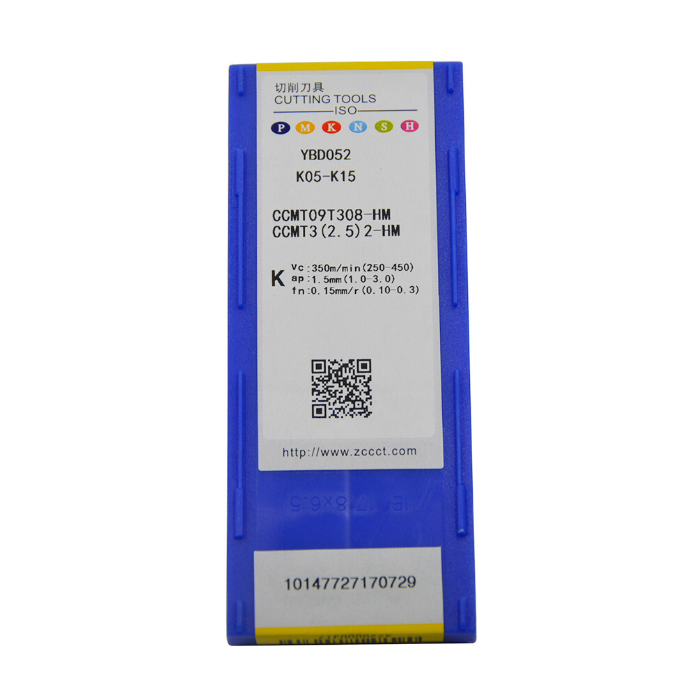 10pcs(1pack) CCMT09T308-HM YBD052 CCMT3(2.5)2-HM Carbide Inserts