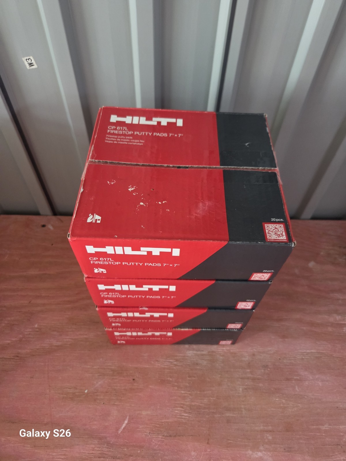 Hilti CP 617L Firestop Putty Pads 7″ x 7″ (Set of 4) shipping included.