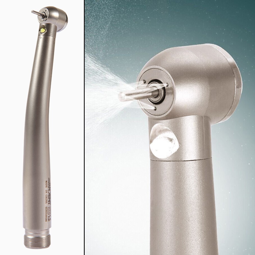 Pieza de mano LED turbina alta velocidad fibra óptica dental estilo NSK 2 Holes