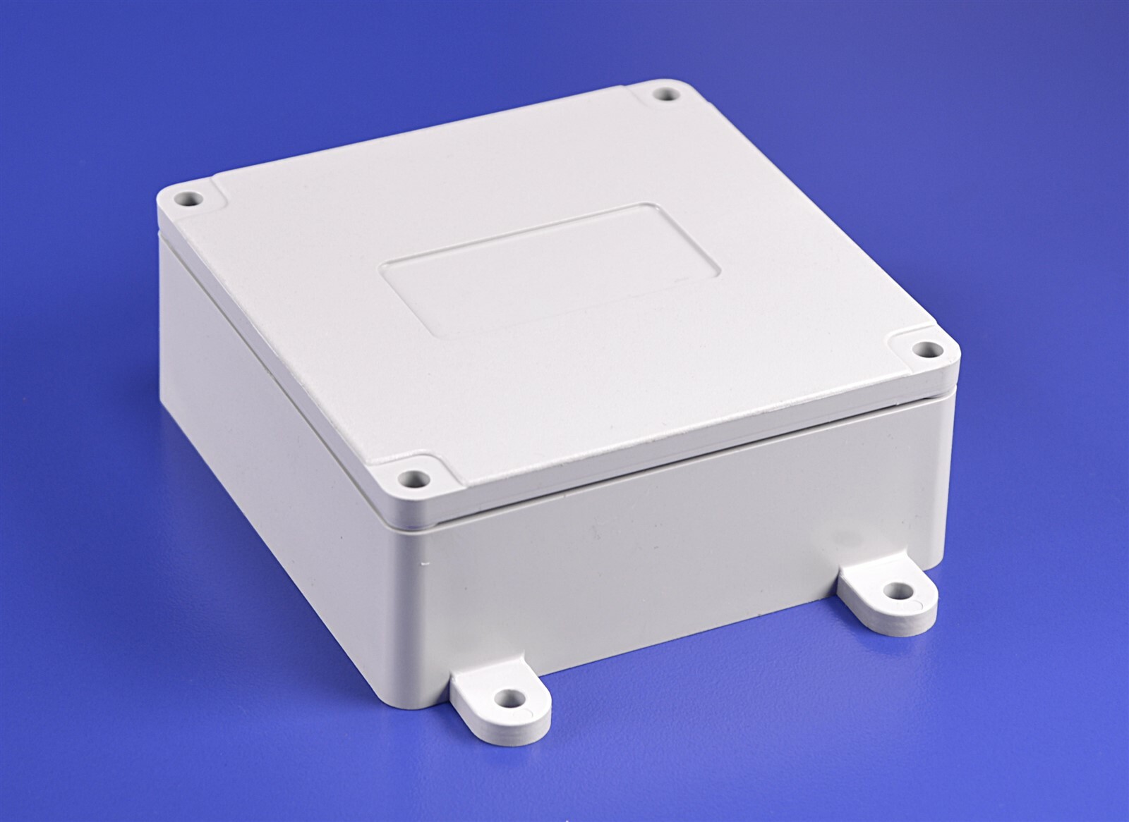 Waterproof Heavy Plastic Enclosure 4″ x 4″ x 1.5″ w/ Mounting Studs
