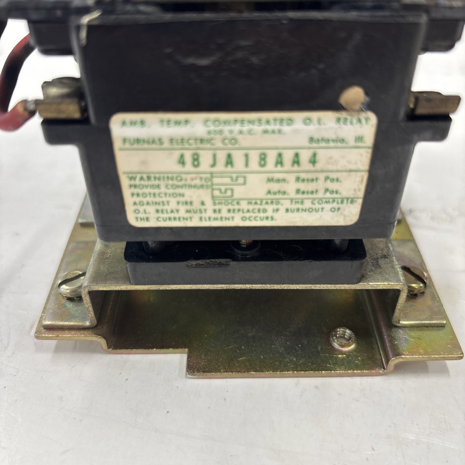Furnas 48JA18AA4 Thermal Overload Relay OL 180 Amp 600V