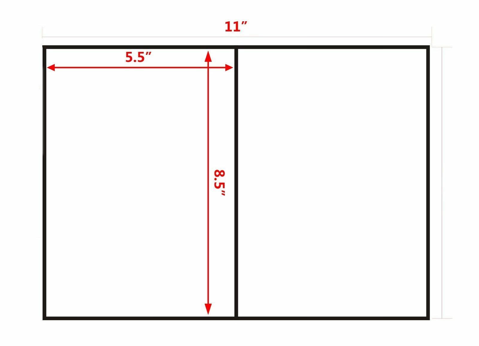 200-6000 Half Sheet 8.5×5.5 Shipping Labels Self Adhesive For inkjet laser