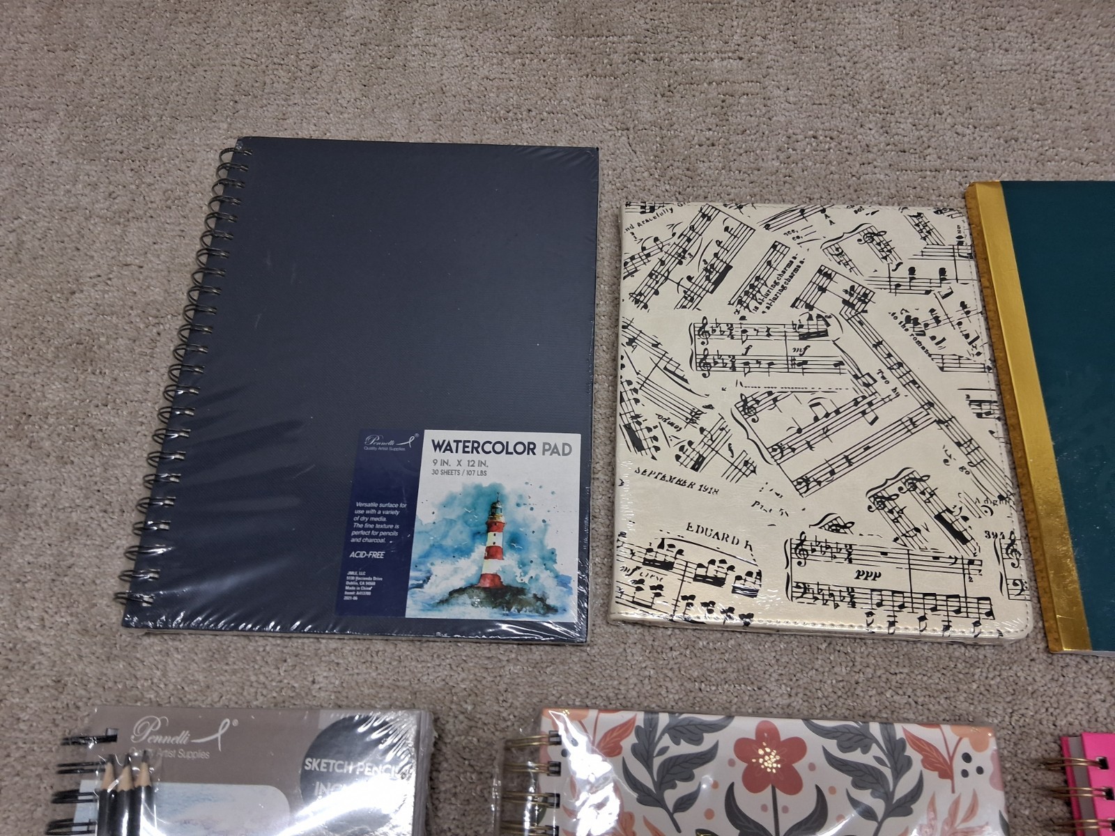 Notepads Lot Of 11 Busy Bee Sketch Pads Watercolor Pad Gratitude Journal