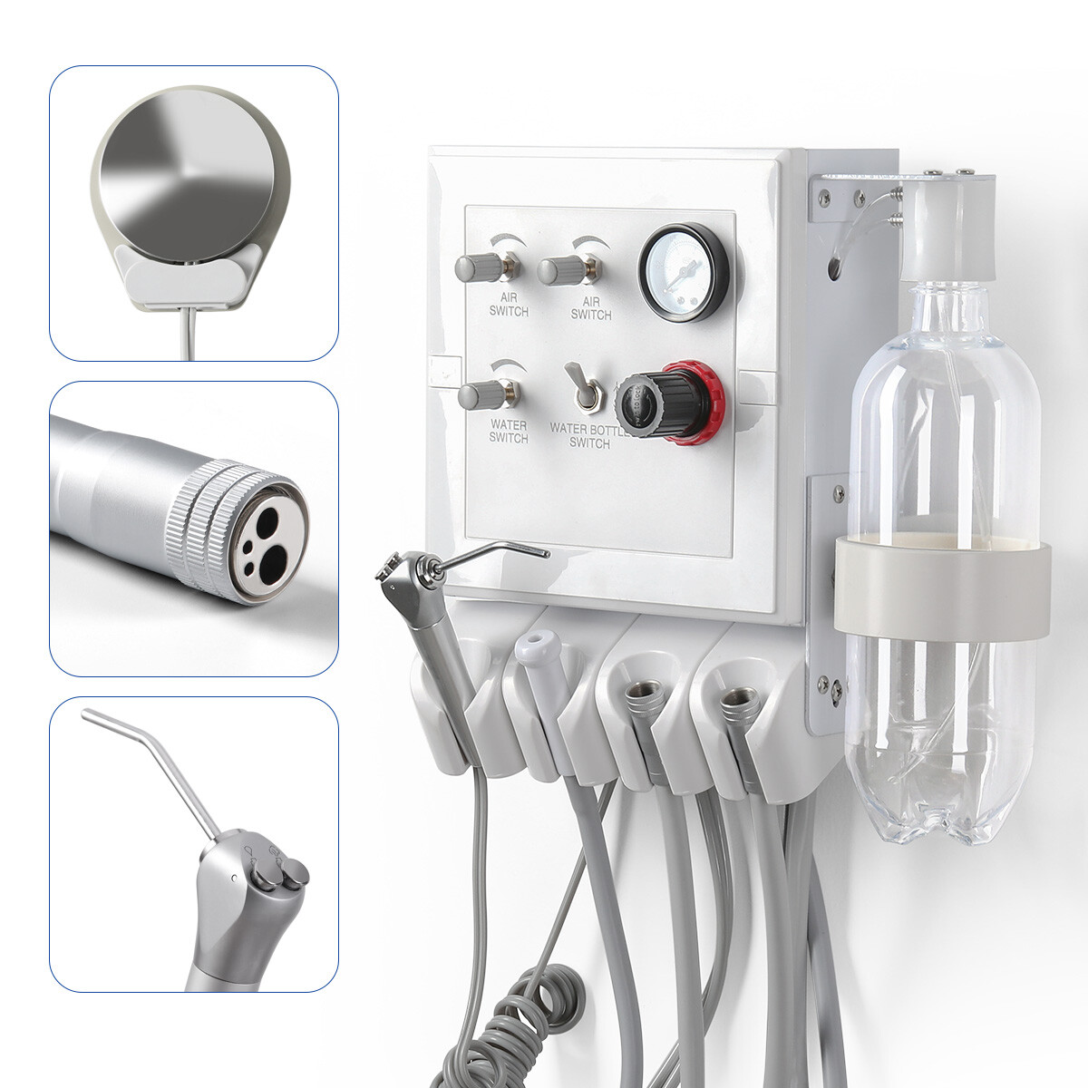 Dental Fiber Optic LED High Speed Handpiece/Portable Dental Turbine Unit 2/4Hole