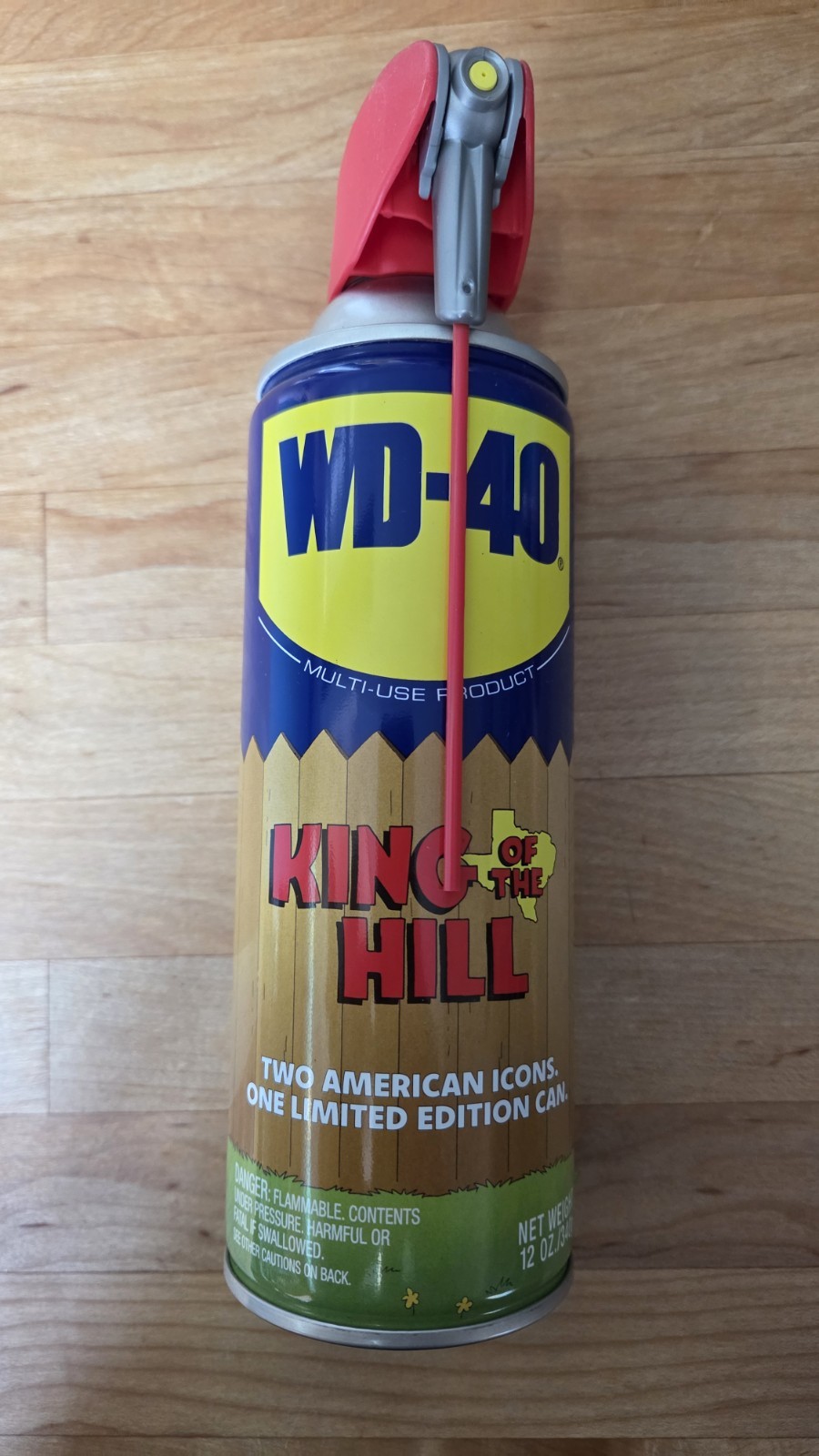 King of the Hill x WD-40 12 oz Rust Spray Home Depot Exclusive Can Brand New!