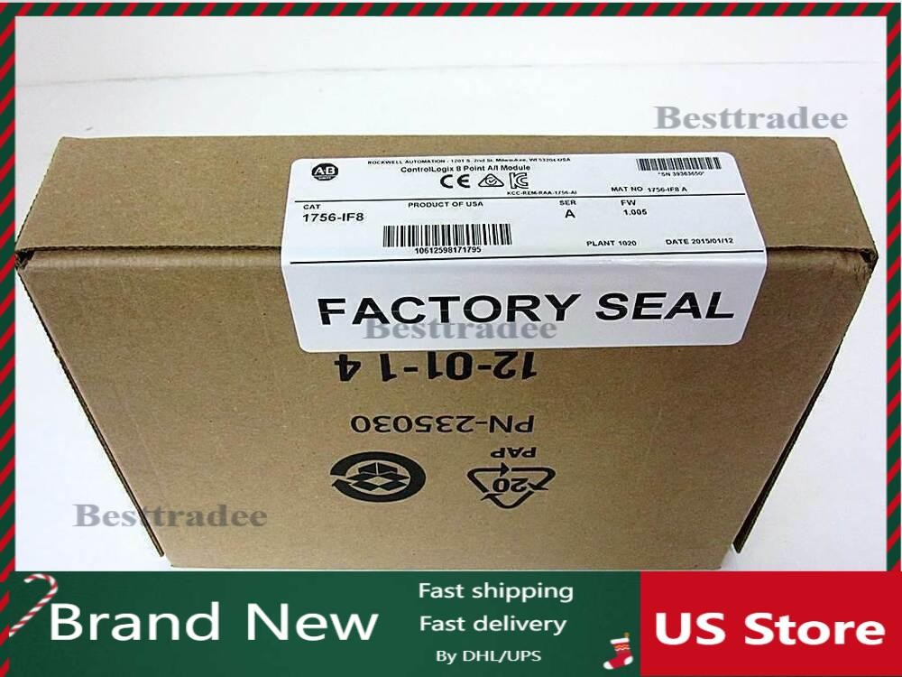 New Sealed Allen Bradley 1756-IF8 ControlLogix 8 Point A/I Module 1756IF8 Ser A