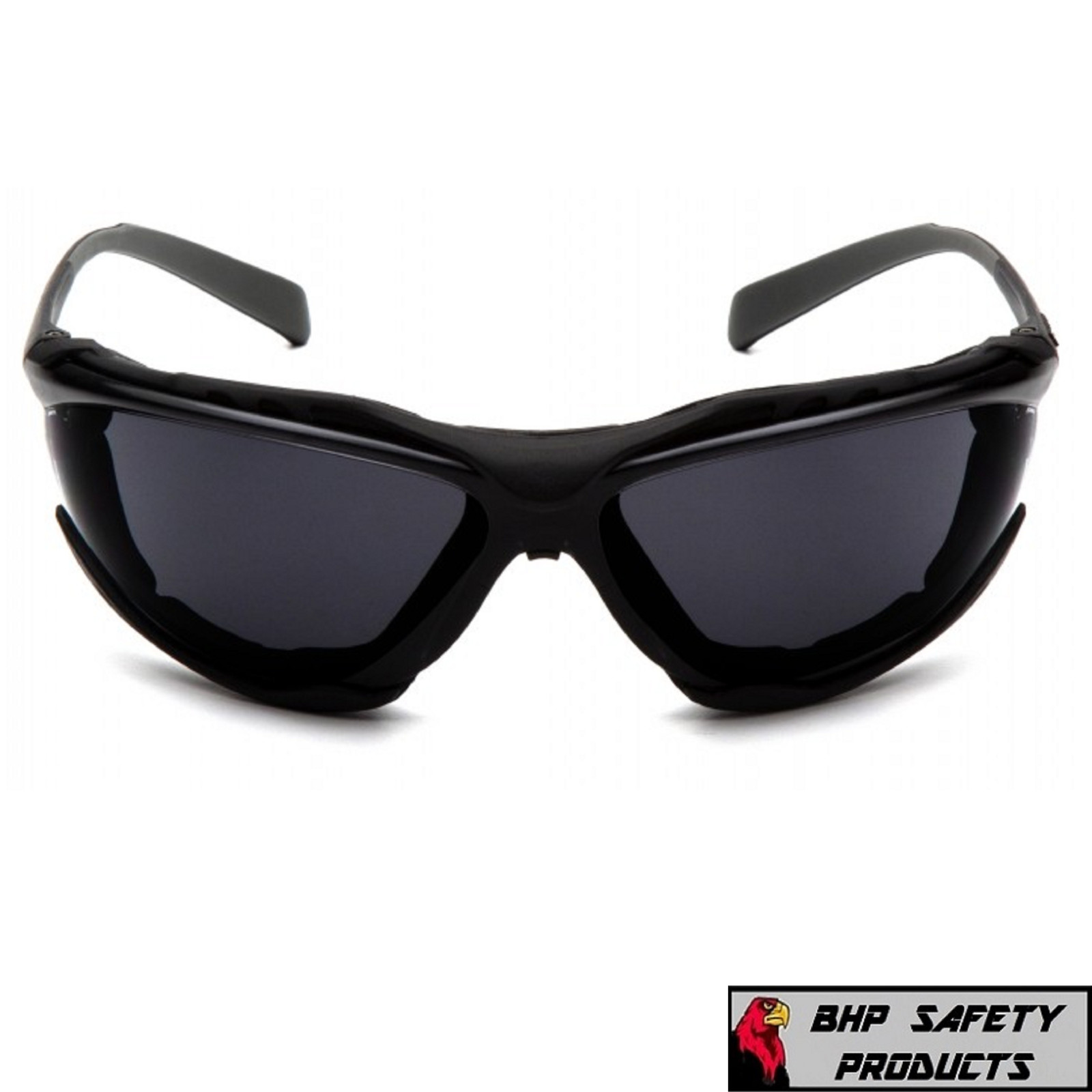 PYRAMEX PROXIMITY GRAY ANTI-FOG FOAM PADDED SAFETY SUNGLASSES Z87+ (1 PAIR)