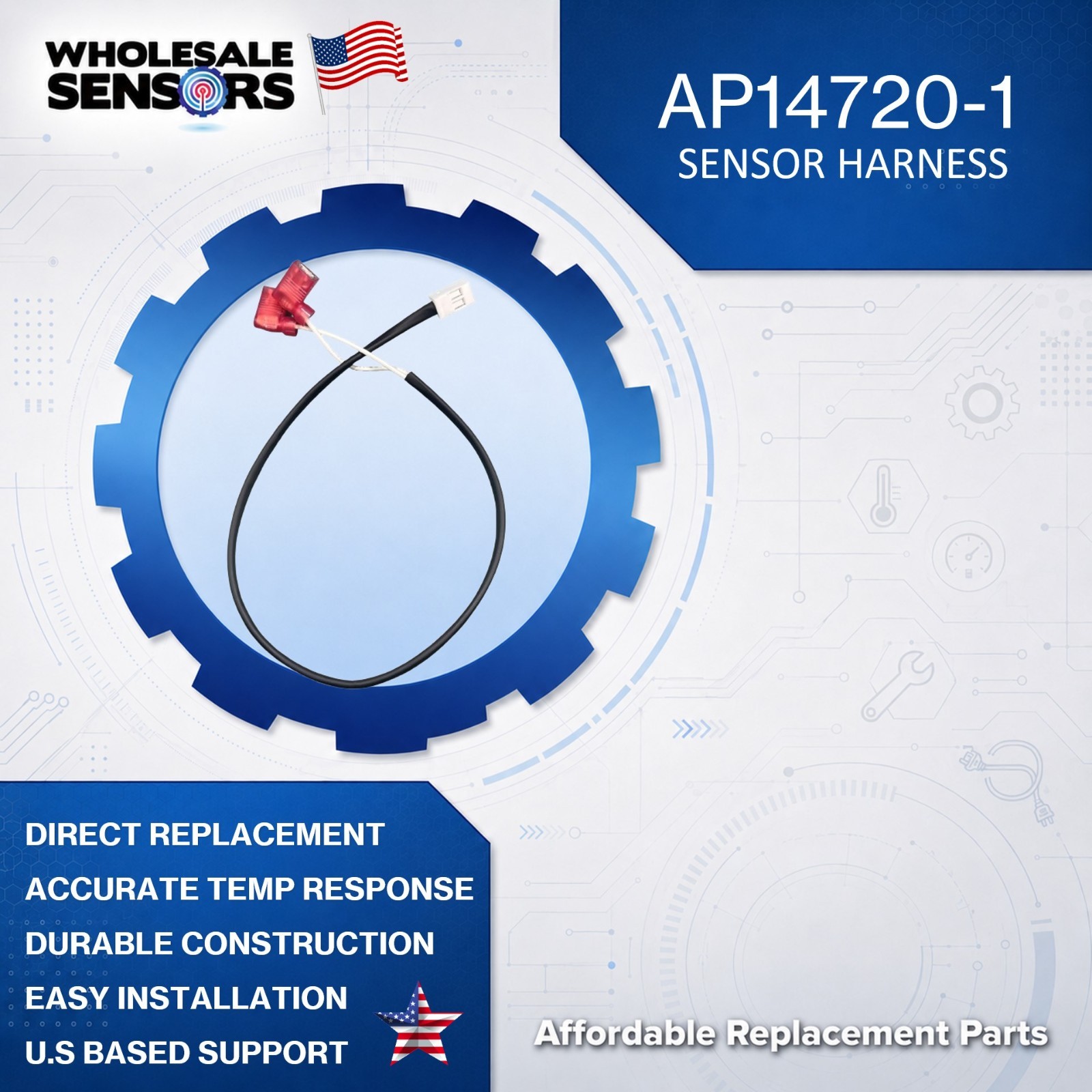 Replacement for Rheem AP14720-1 FV Sensor Harness