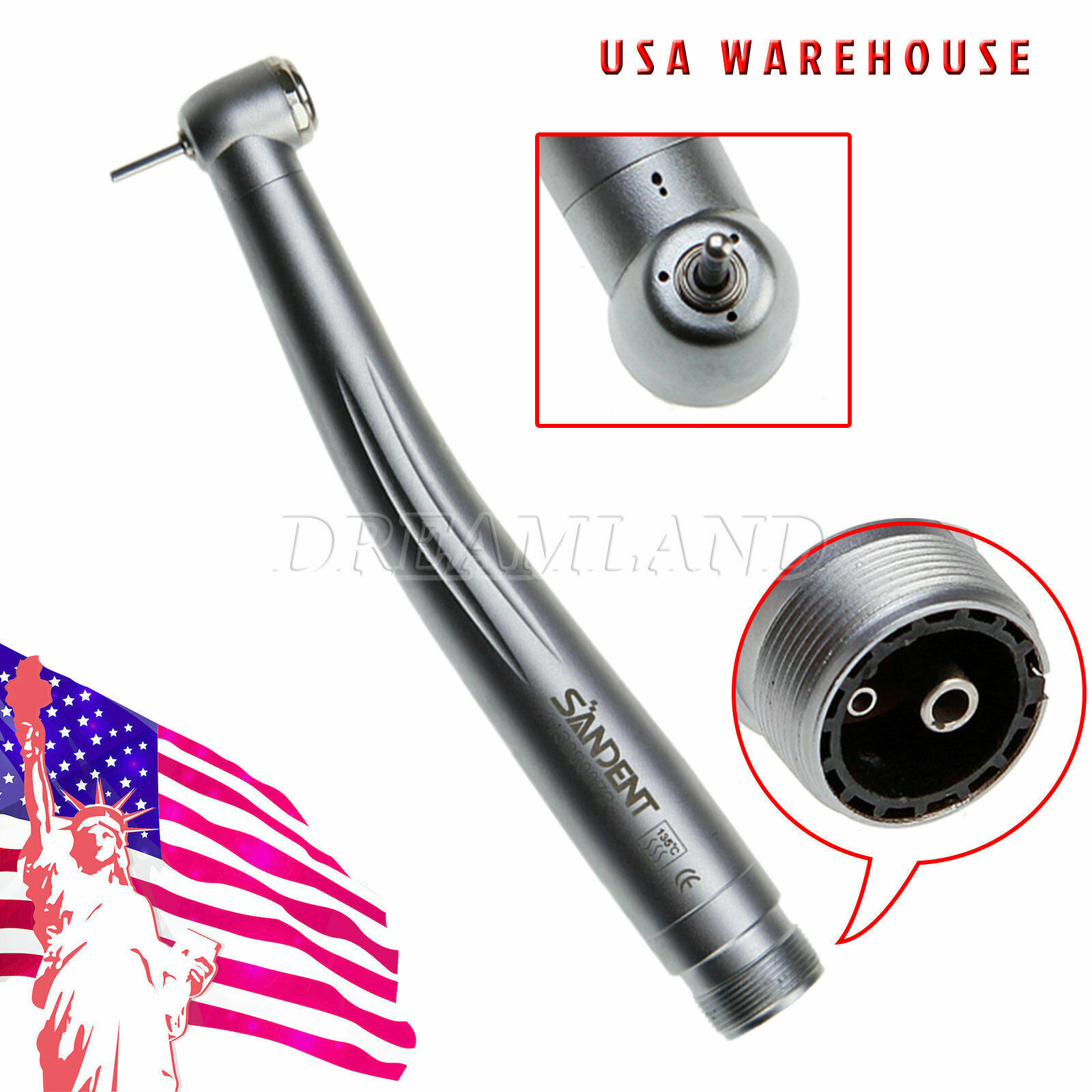 5*Dental High Speed Handpiece Standard Head 2 Hole Borden fit NSK PANA MAX