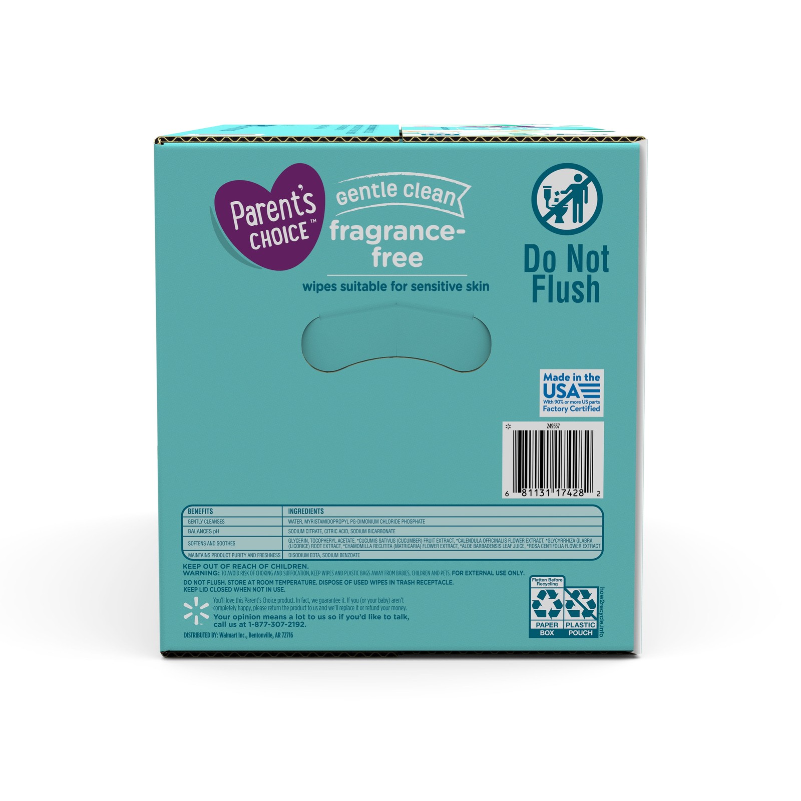Parents Choice Fragrance-Free Wipes, 1200 Count (Select for More Options)