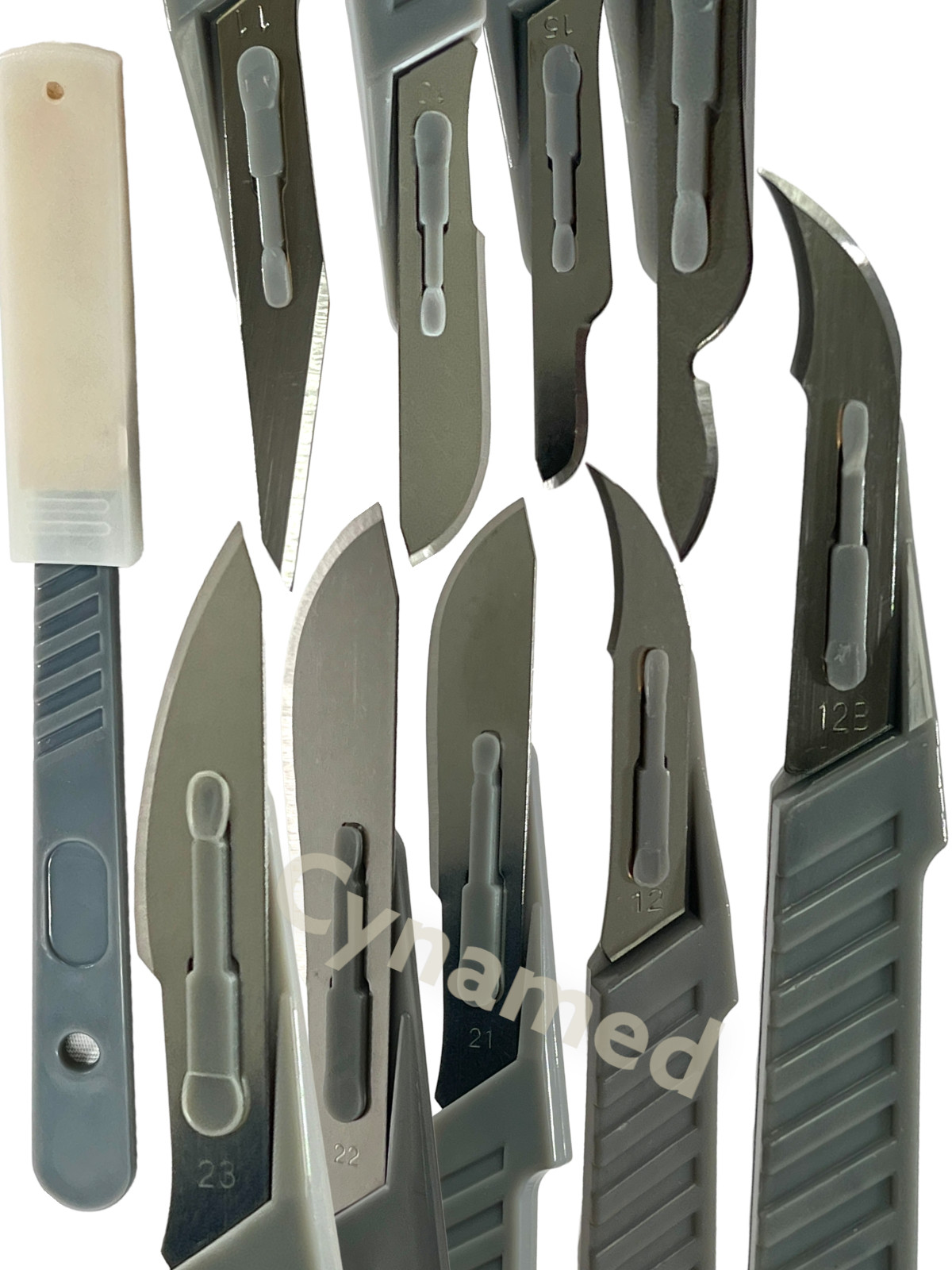 New Disposable Scalpel Blades With Plastic Handle ( Box of 10 ) Sterile Surgical