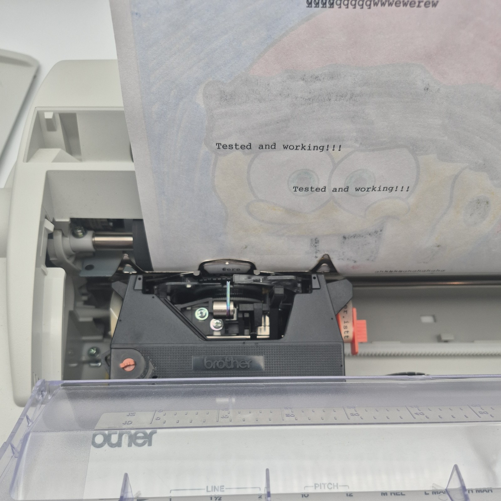 Brother ML-100 Standard Daisy Wheel Electronic Typewriter ML100***Tested***