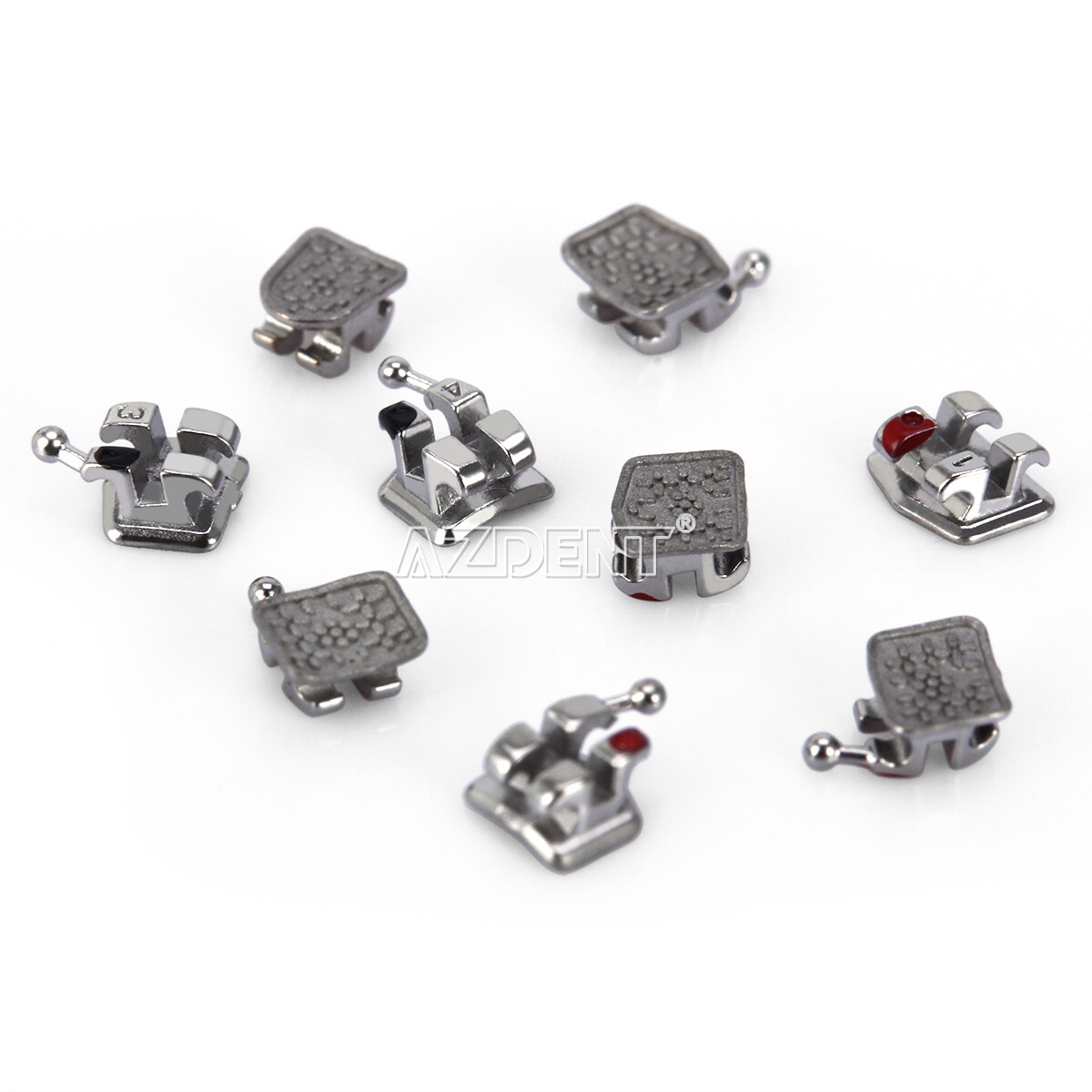 AZDENT Dental Orthodontic Brackets Mini Roth.022 3 4 5 Hk Mim Whole Casting