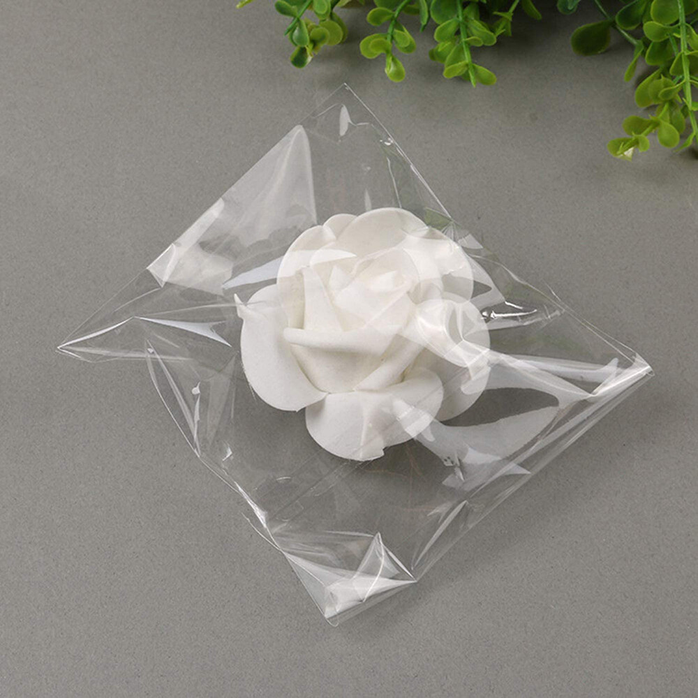 100-1000x Clear Plastic Bags Resealable Self Seal Cello Bag Tape Poly Apparel