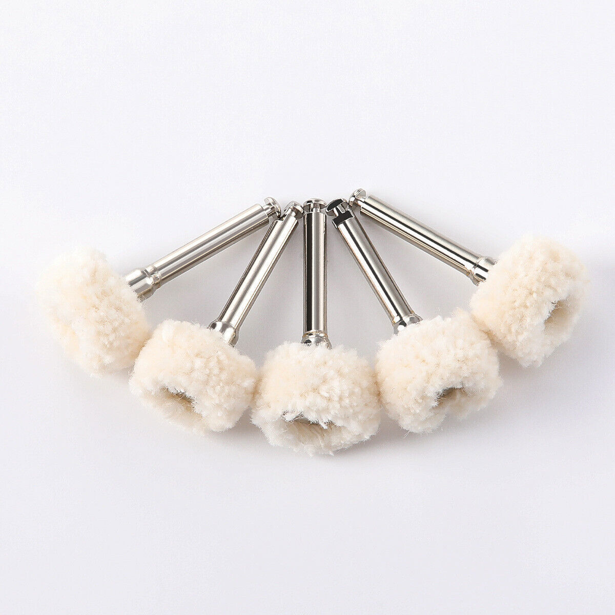 Rueda de cepillo de pulido dental RA 2.35mm cabello blanco de cabra/fieltro/algo