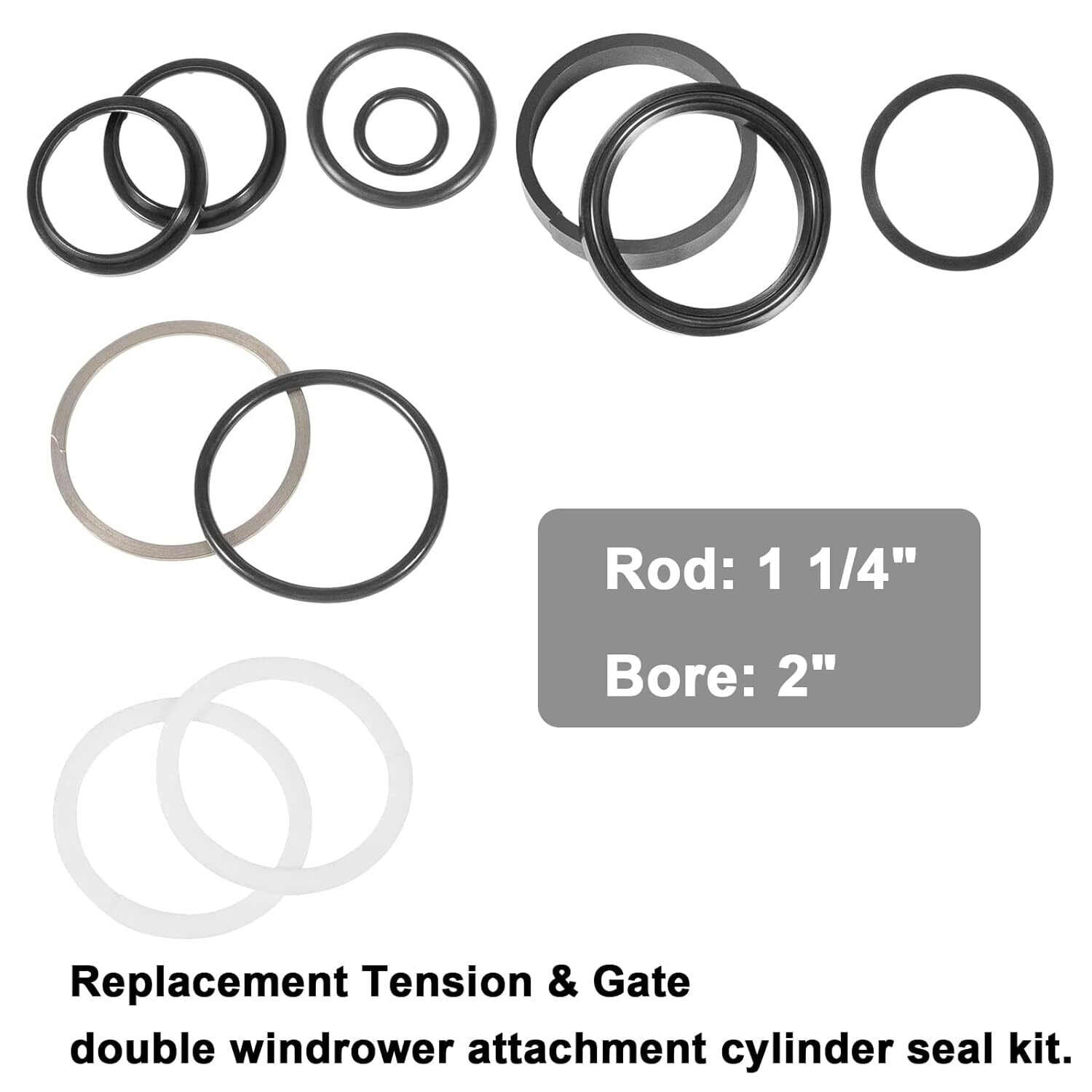 AE50113 Hydraulic Gate Cylinder Seal Kit for John Deere Cylinder AE40897 AE40898