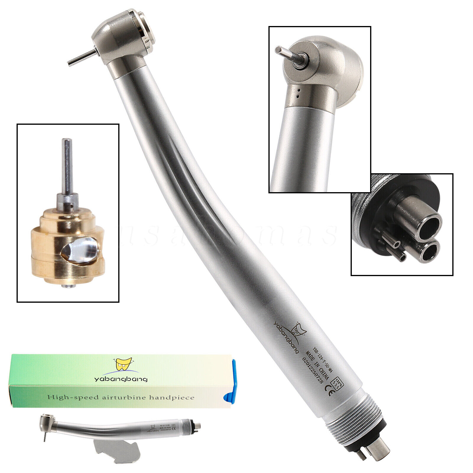 USA Dental Ultrasonic Piezo Scaler Handpiece 5 Tips Fit EMS Cavitron Woodpecker