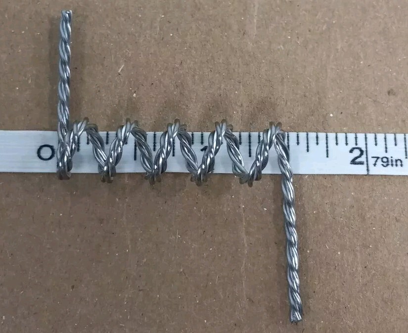 (5-Pack) Tungsten Wire Filament Z Style 5 Coil Wire, Coil 1 1/2 Inch .025 Diamet