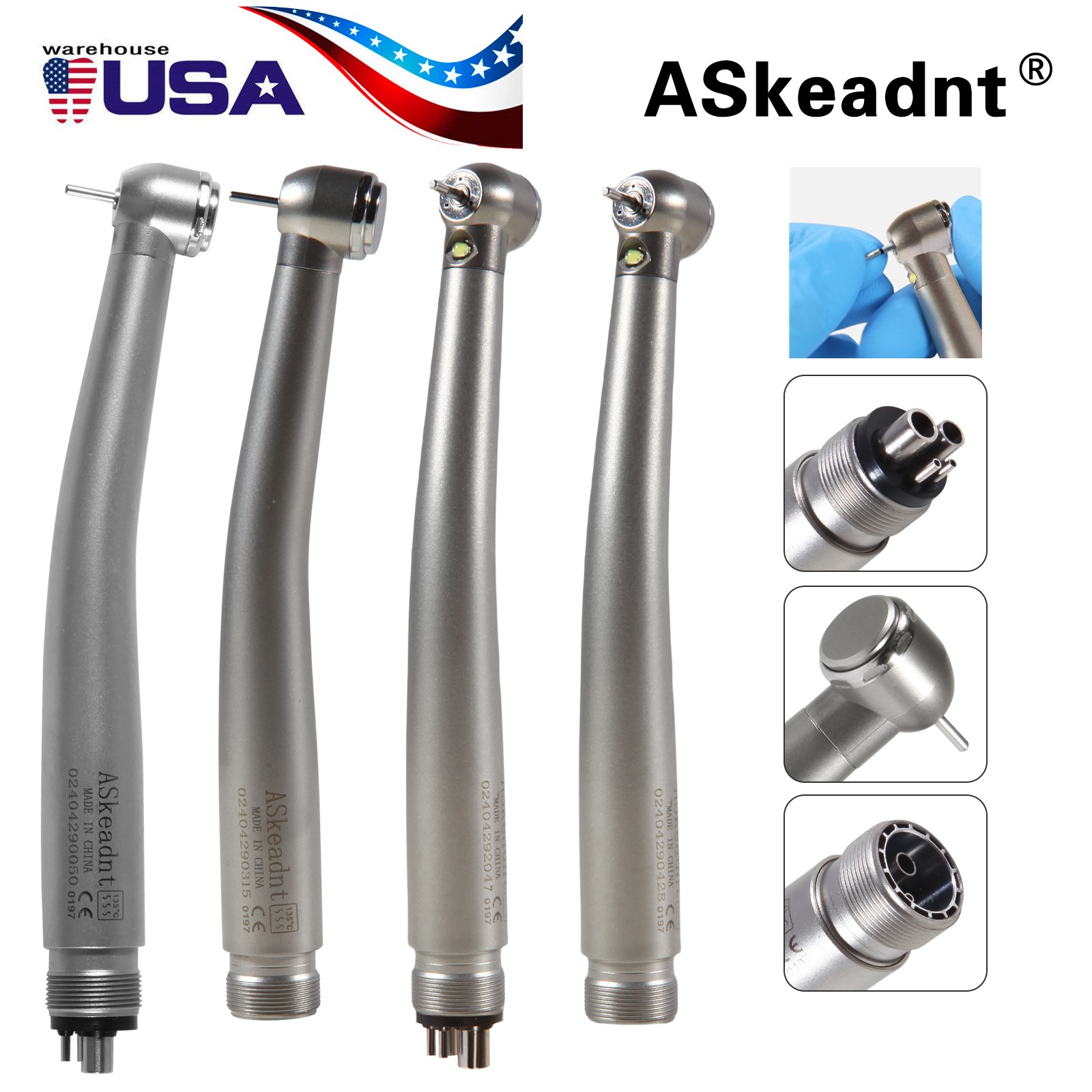NSK Style Dental Fiber Optic LED E-generator/ High Speed Handpiece 2HOLE/4HOLE