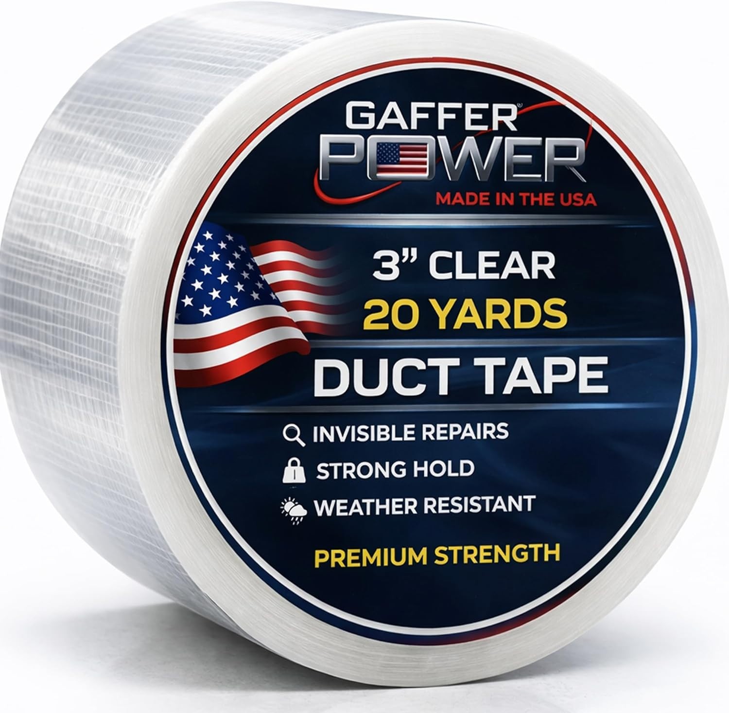 Weather Resistant Duct Tape, 3 Inch x 20 Yards for Strong Indoor and Outdoor Use
