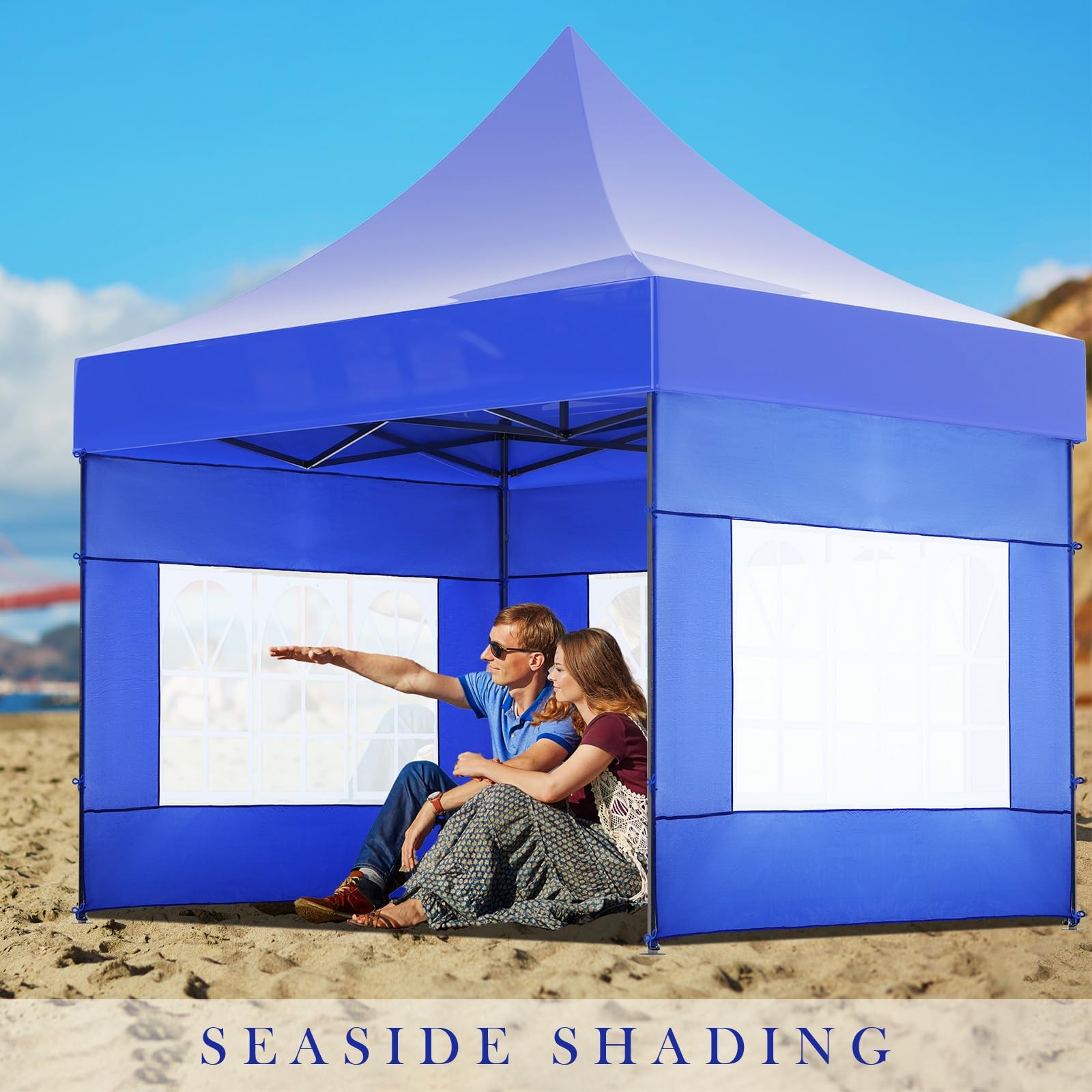 Windyun 4 Pcs Sidewall For 10 X 10 Canopy Frame Sidewall Window Wall Only