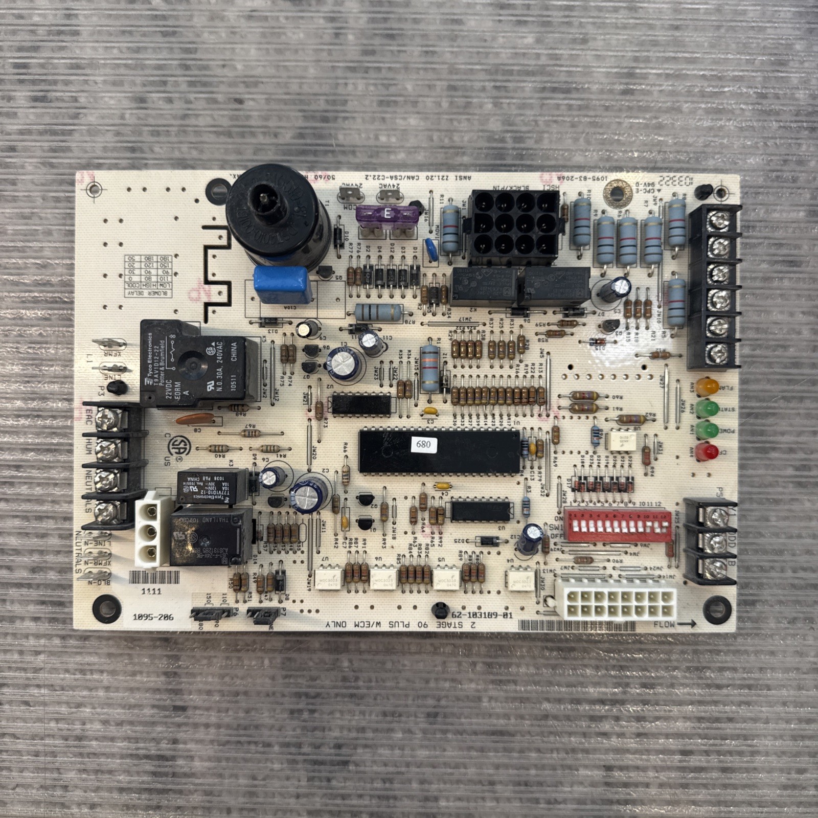 Rheem Ruud Weather King 62-103189-01 Furnace Control Circuit Board 1095-206