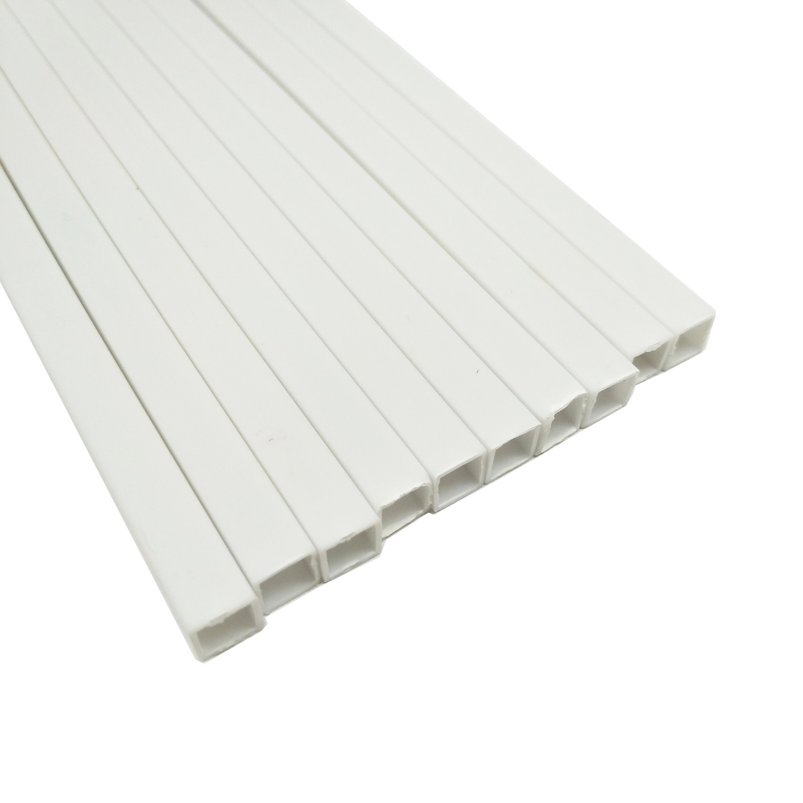 US Stock 10x ABS Styrene Plastic Rectangular Square Tube Model Layout 6mmx9.84″