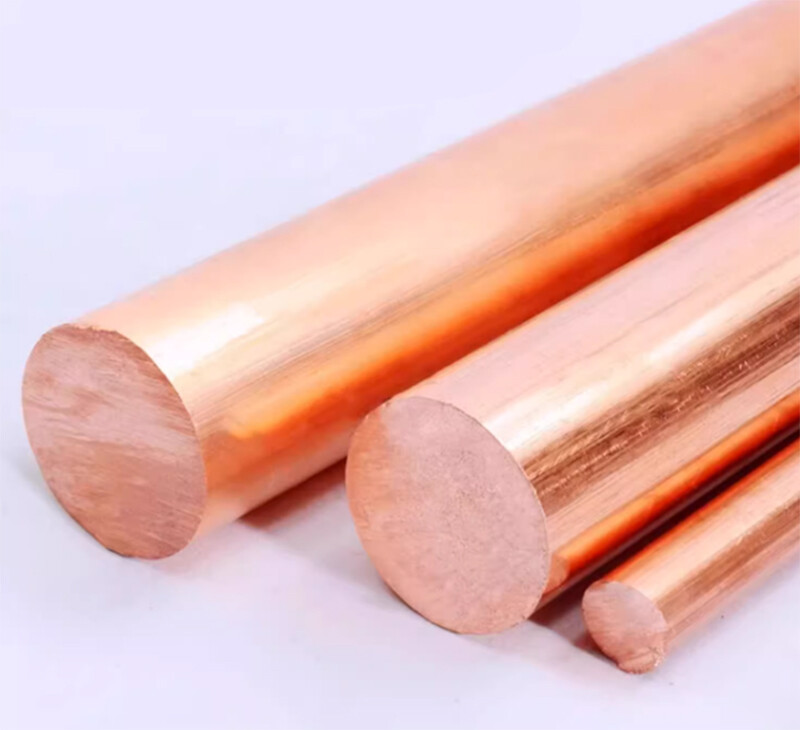 Length 100/150/200/250/300mm 99.9% Pure Copper T2 Cu Round Rod Rar Dia 8mm-100mm