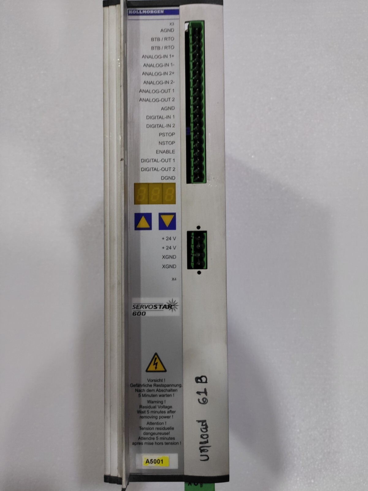 Used & Tested KOLLMORGEN SERVOSTAR 606 S60600 Servo Drive