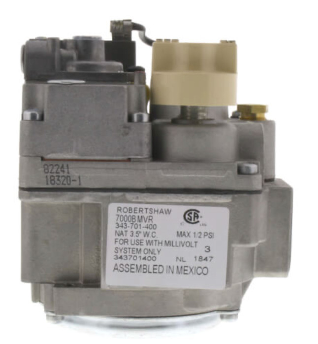 Robertshaw 700-506 Millivolt Combination Gas Valve, 3/4″ x 3/4″, 300,000 BTU