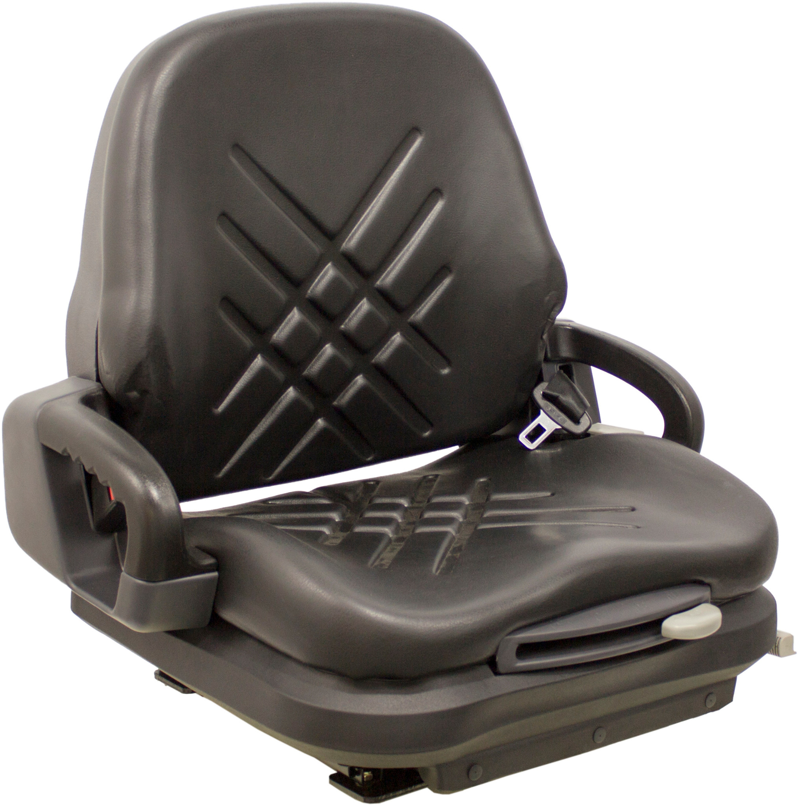 Universal Black Vinyl Forklift Suspension Seat fits Doosan etc