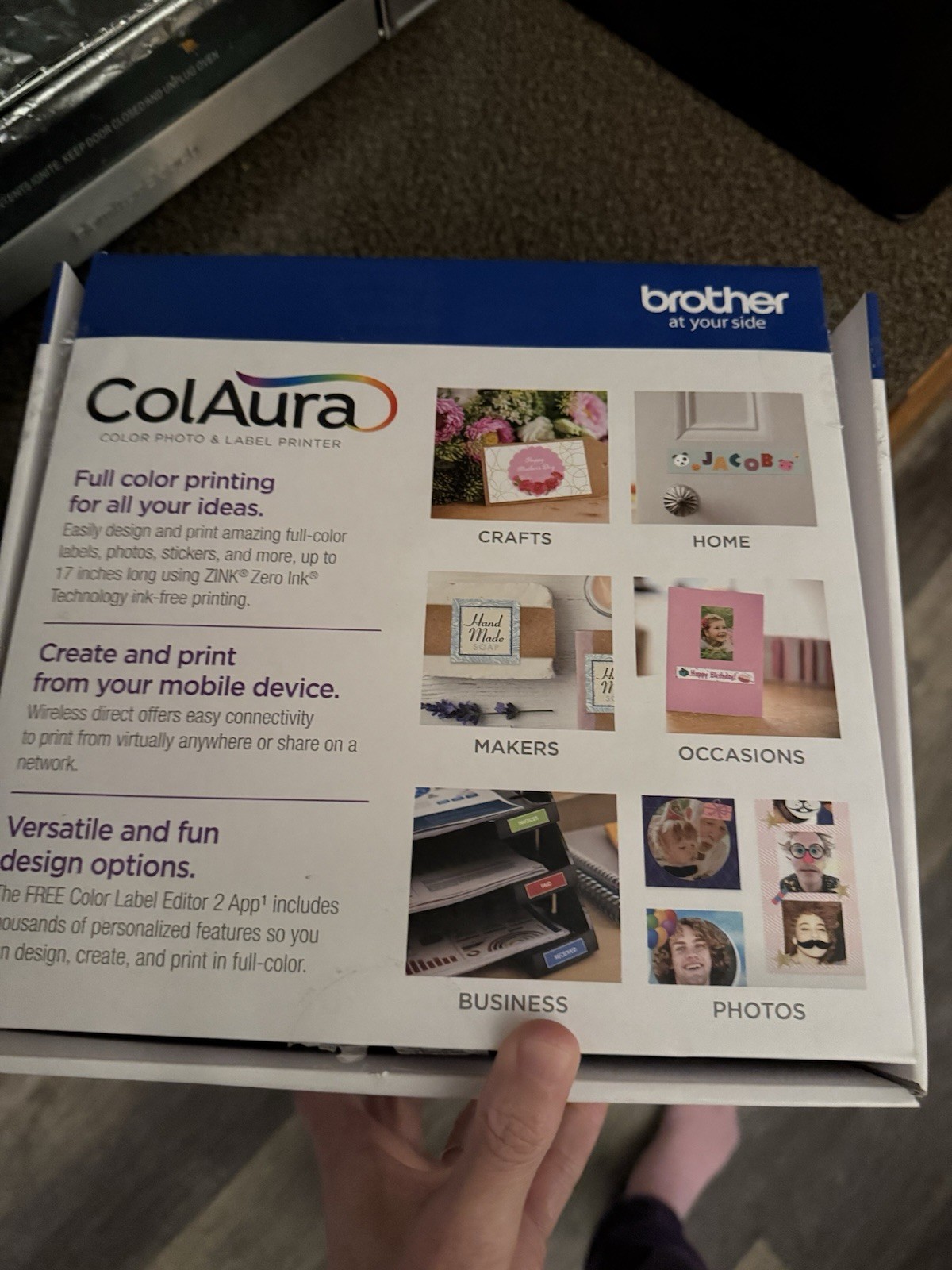 Brother ColAura Color Photo & Label Printer VC-500W, Model ColAura, MPN ColAura