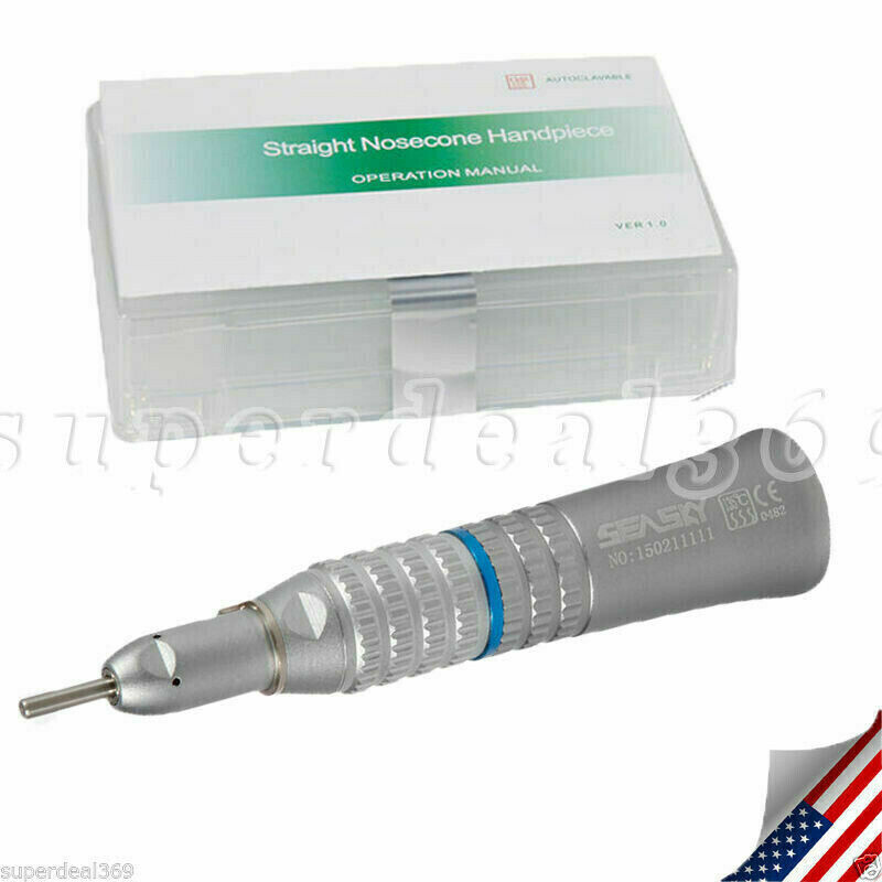 5x Dental Slow Low Speed Handpiece Straight Nose cone f/ NSK E-type Motor SEASKY