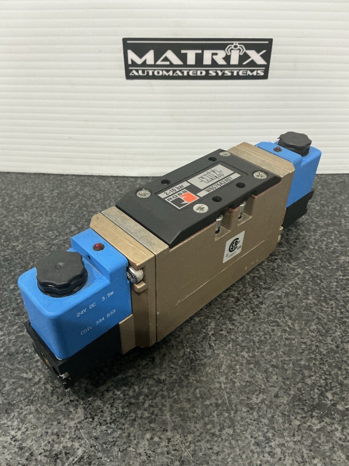 Ross W6576A2407 Pneumatic Double Solenoid Valve