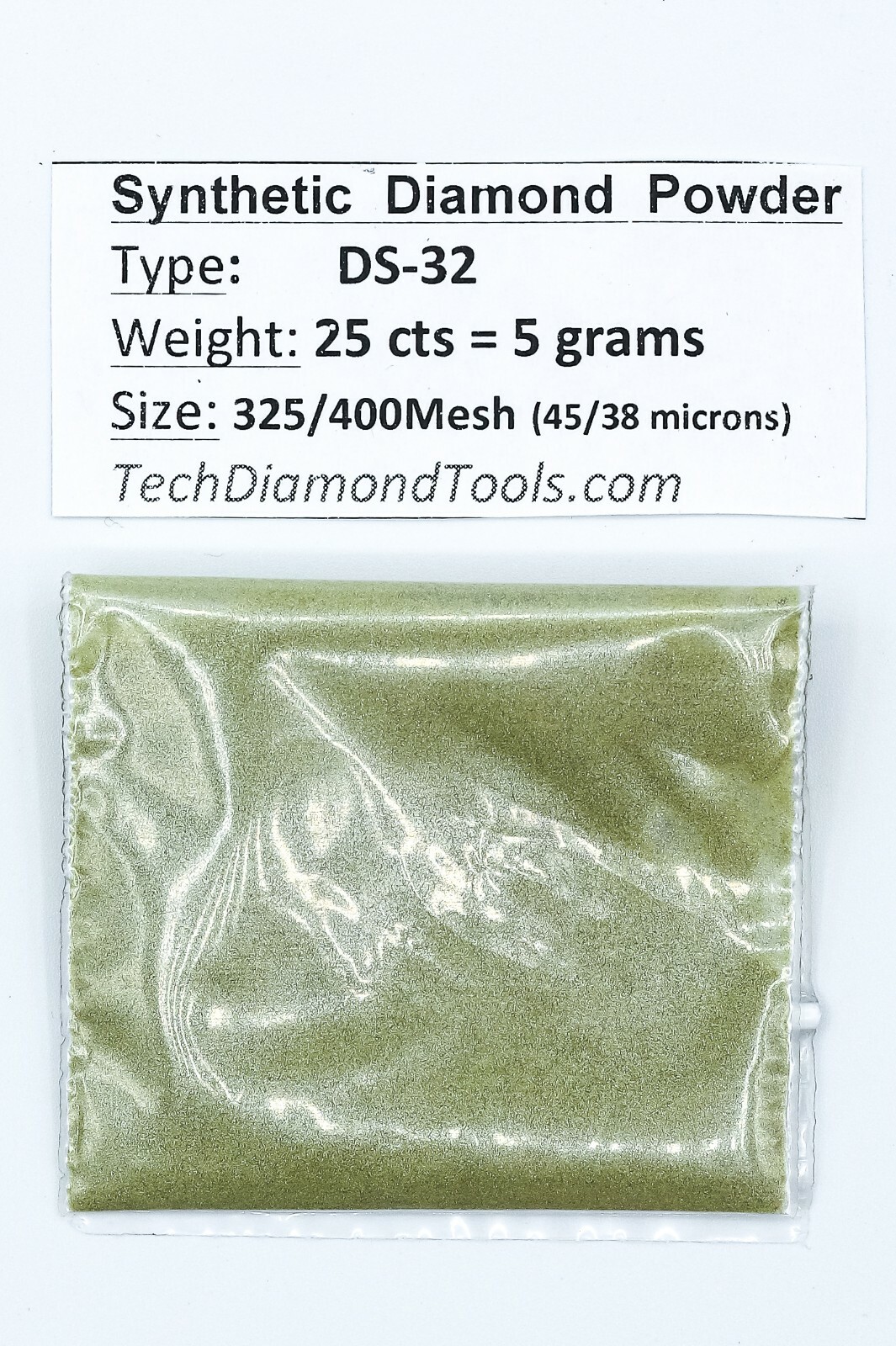 TechDiamondTools Diamond Powder 325 Grit 45-38 Microns, 25 cts = 5 Grams