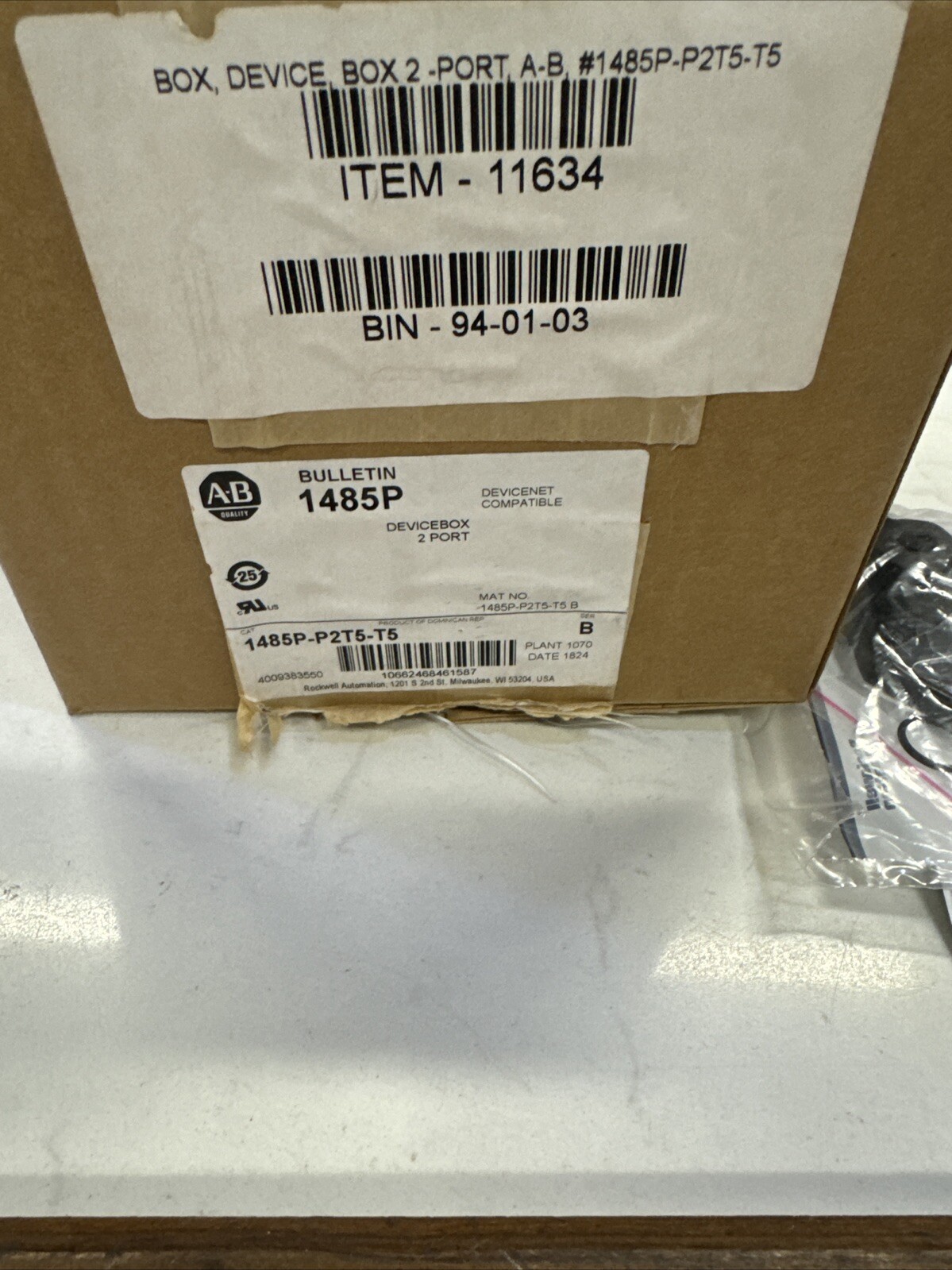 ROCKWELL AUTOMATION Allen Bradley 1485T-P2T5-T5 DeviceNet PowerTap Ser B