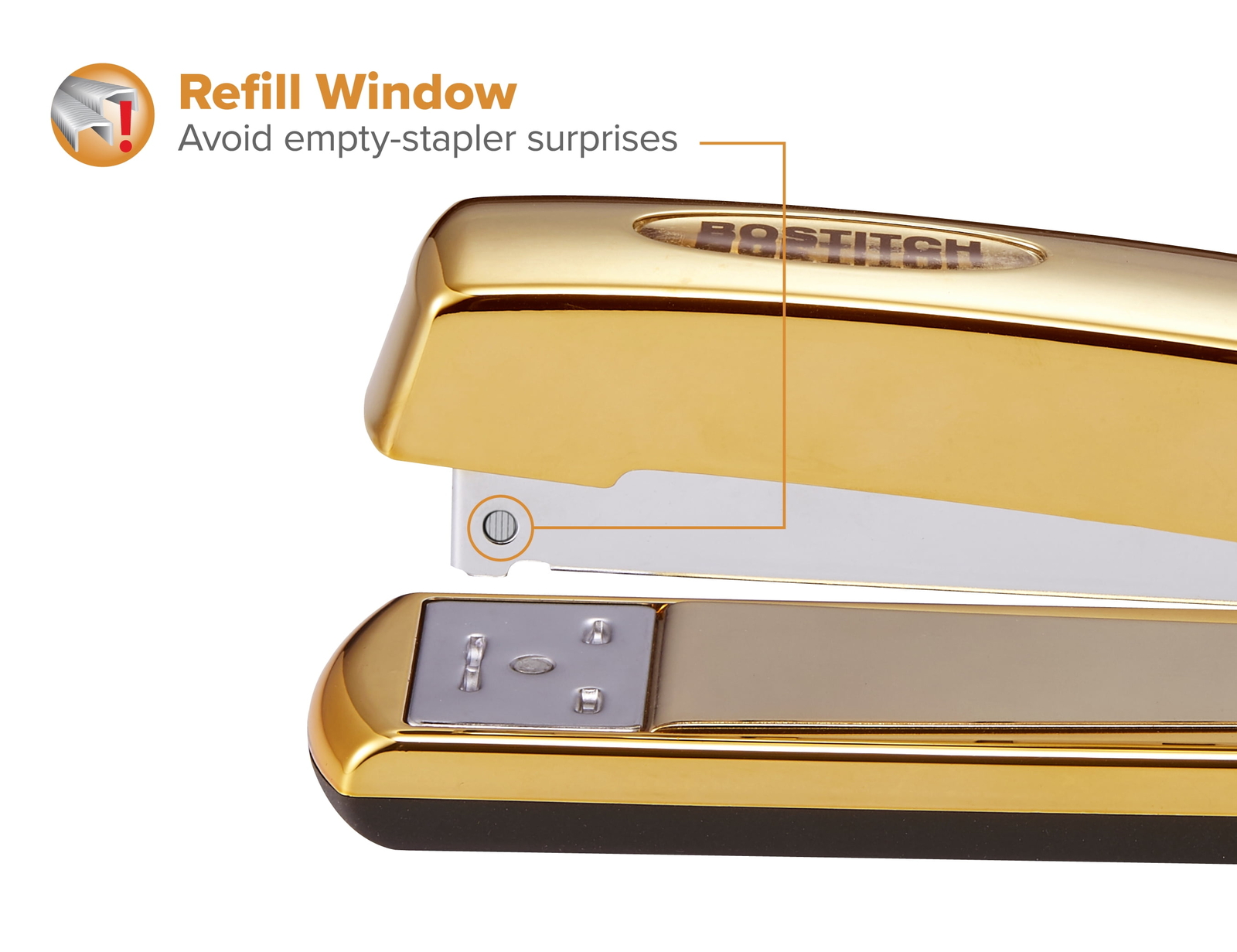Metallic Gold Stapler, 20 Sheets