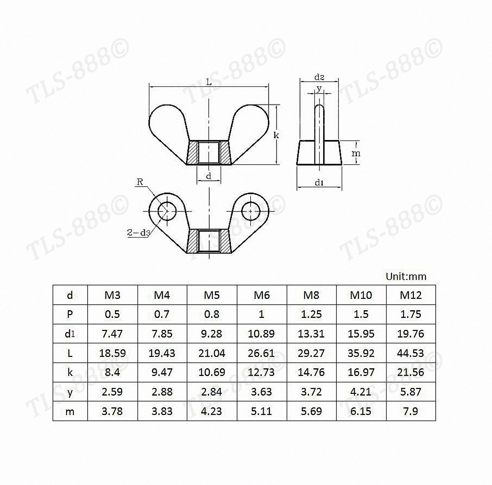 M3 M4 M5 M6 M8 M10 M12 M14 M16 Solid Brass Wing Nuts Butterfly Nut