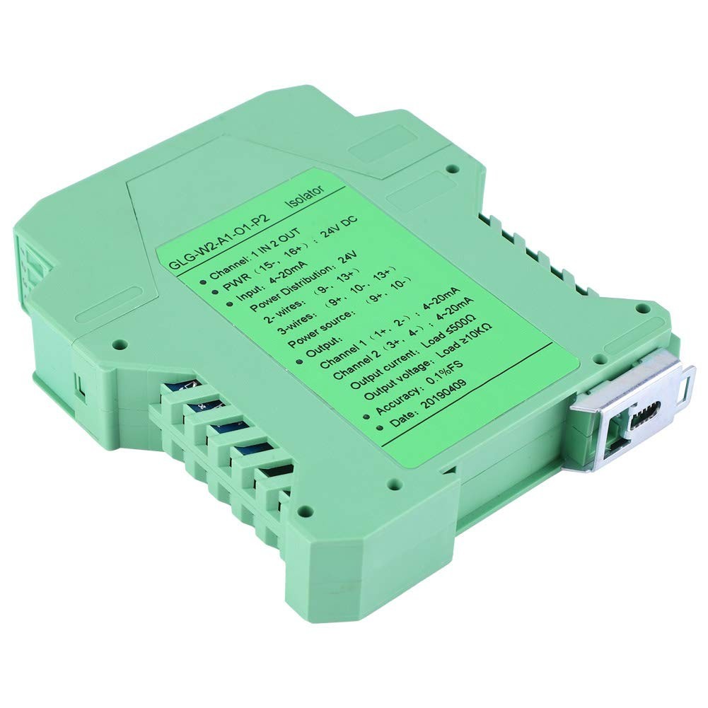 Analog Signal Isolator 4-20mA 0-10V 0/1-5V Transmitter Isolation Converter DC24V