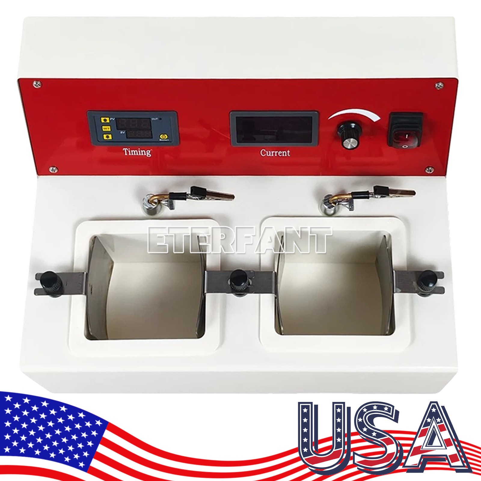 ETERFANT Electrolytic Polishing Machine With 2 Electrolytic Cells Dental Lab