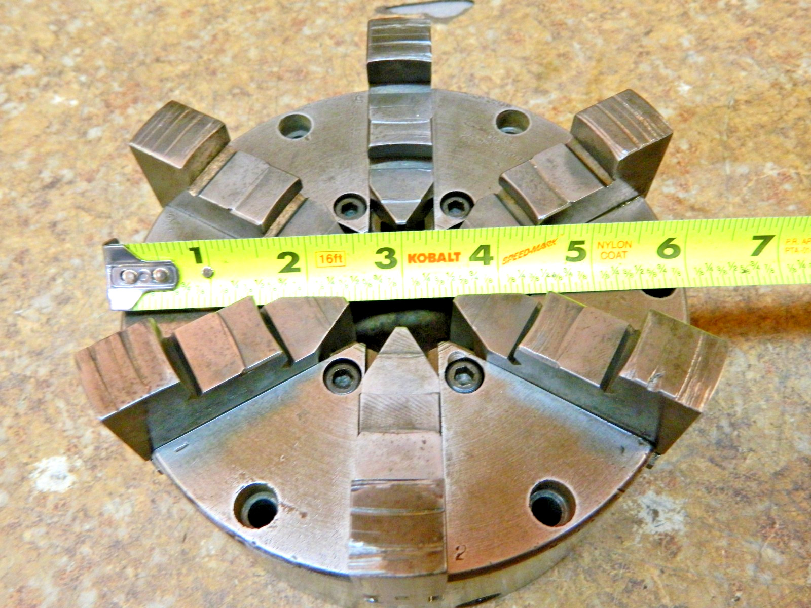 BUCK LATHE CHUCK 3662 6 JAW ADJUST TRU 6″ SOLID JAWS