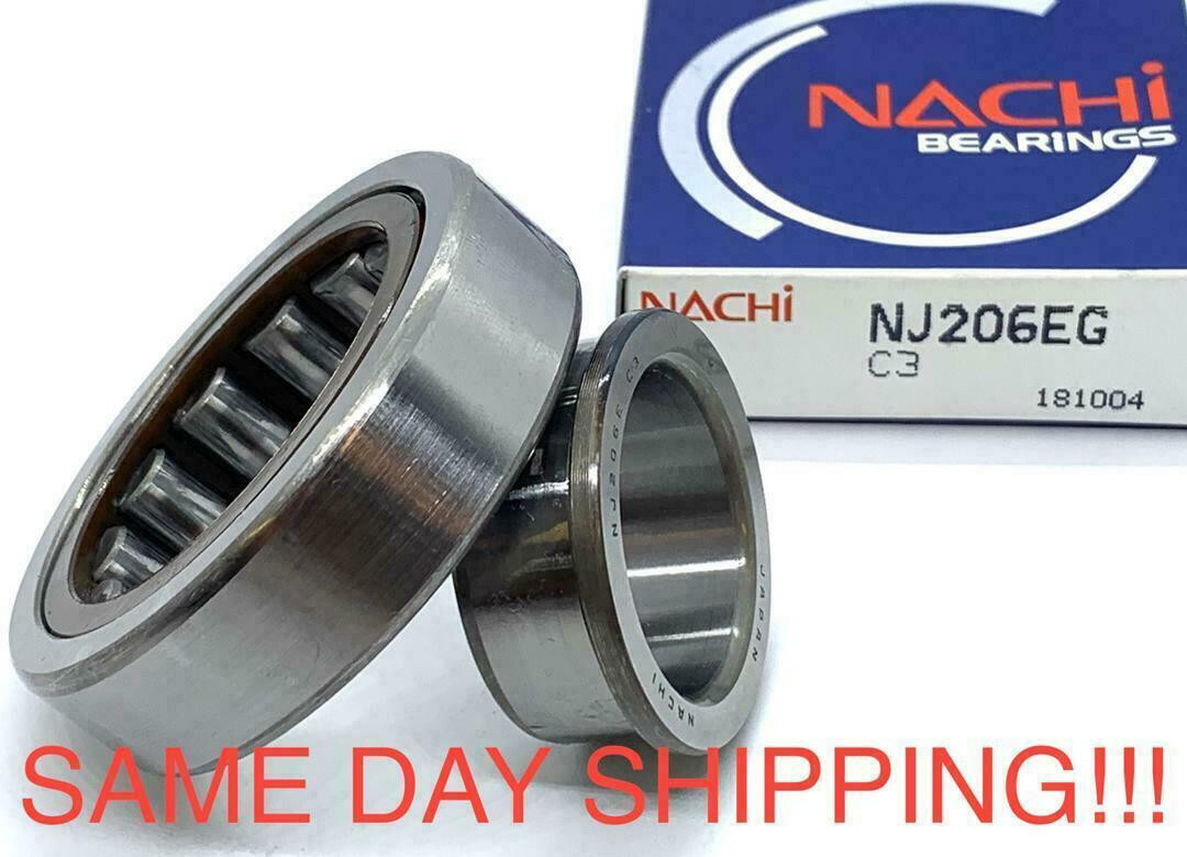 NACHI NJ206EG Roller Bearing Japan 30x62x16 Cylindrical SAME DAY SHIPPING