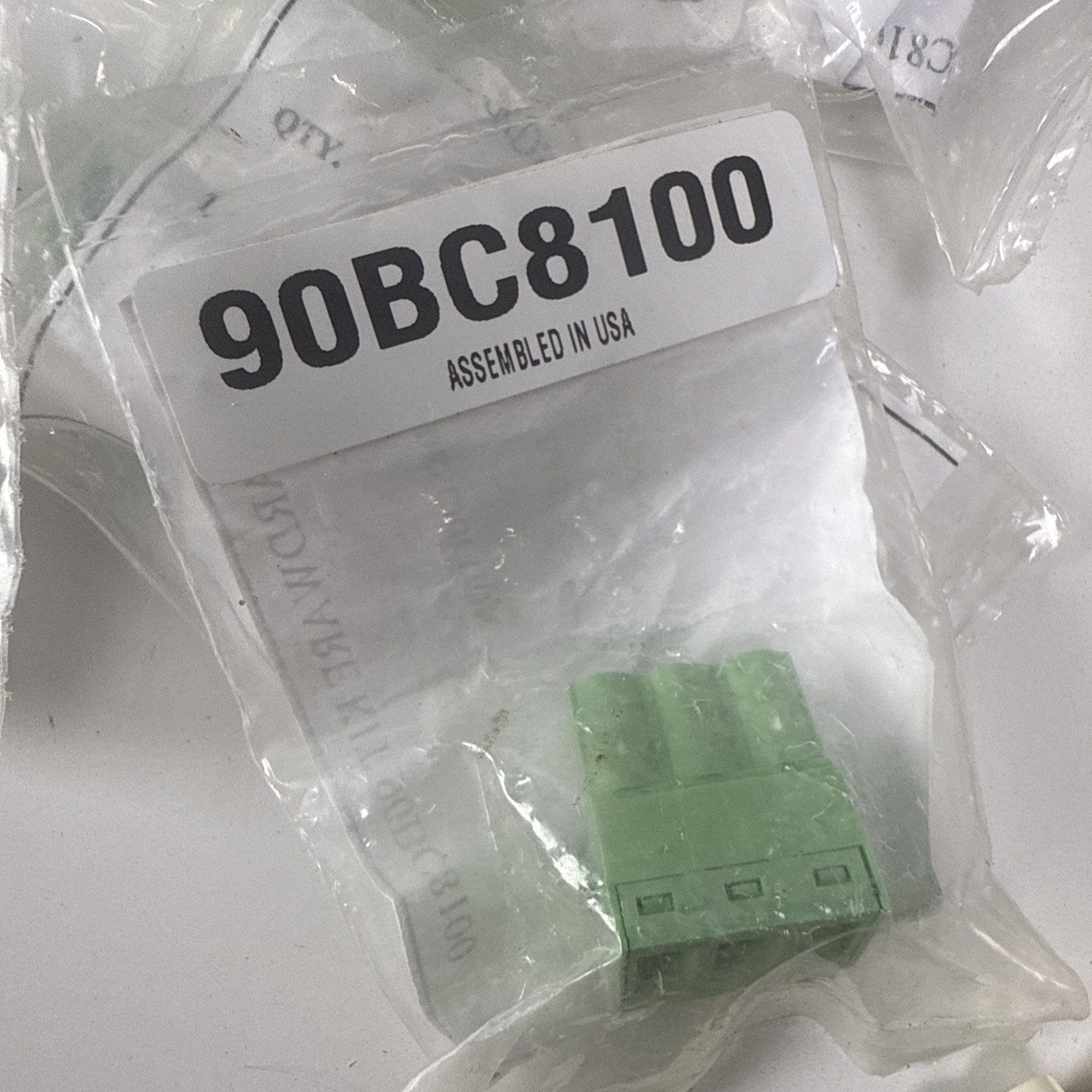 Large NOS Lot Green Pluggable Terminal Blocks 2-8 Pin 300V 15A 90BC8100
