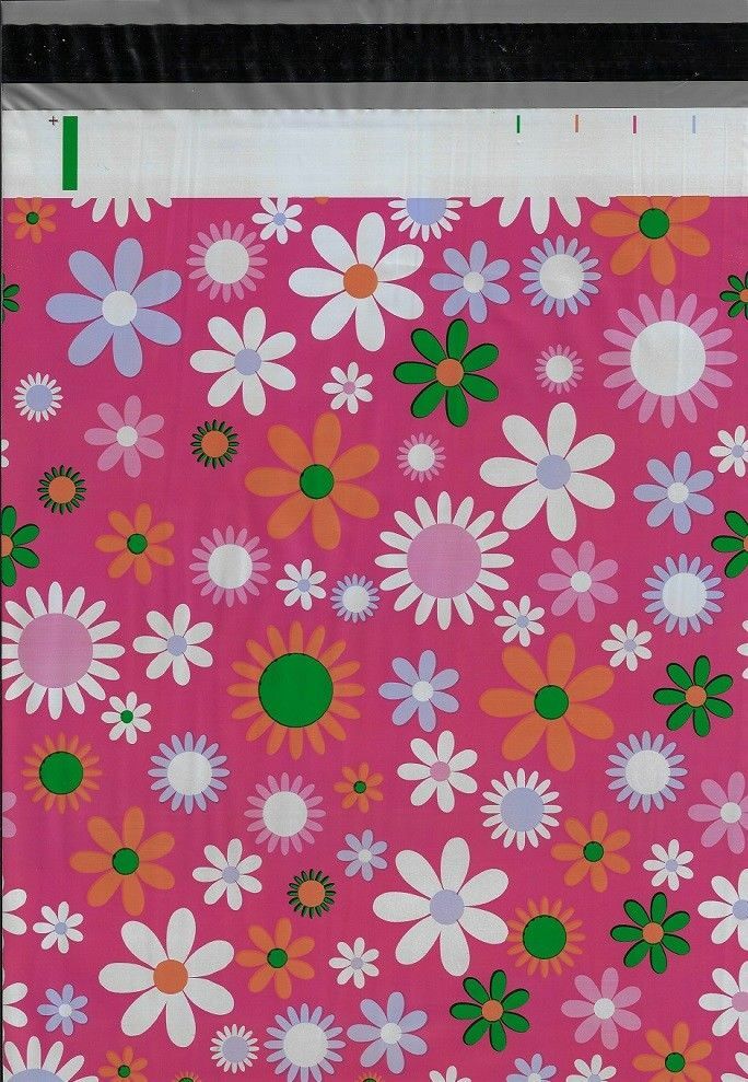 1000 6×9 Daisy Designer Poly Mailers Envelopes Boutique Custom Bags