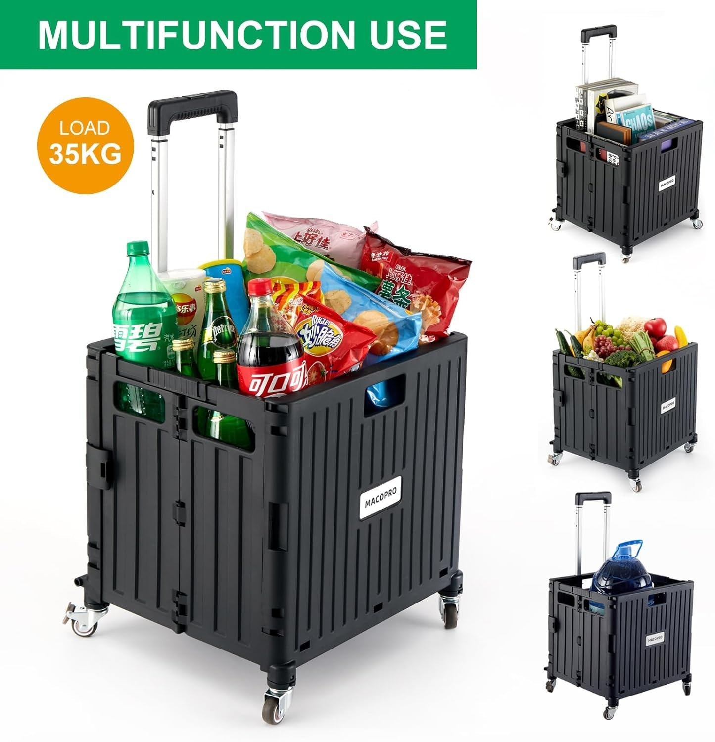 Heavy Duty Rolling Crate Utility Cart Rust Resistant for Indoor and Outdoor Use