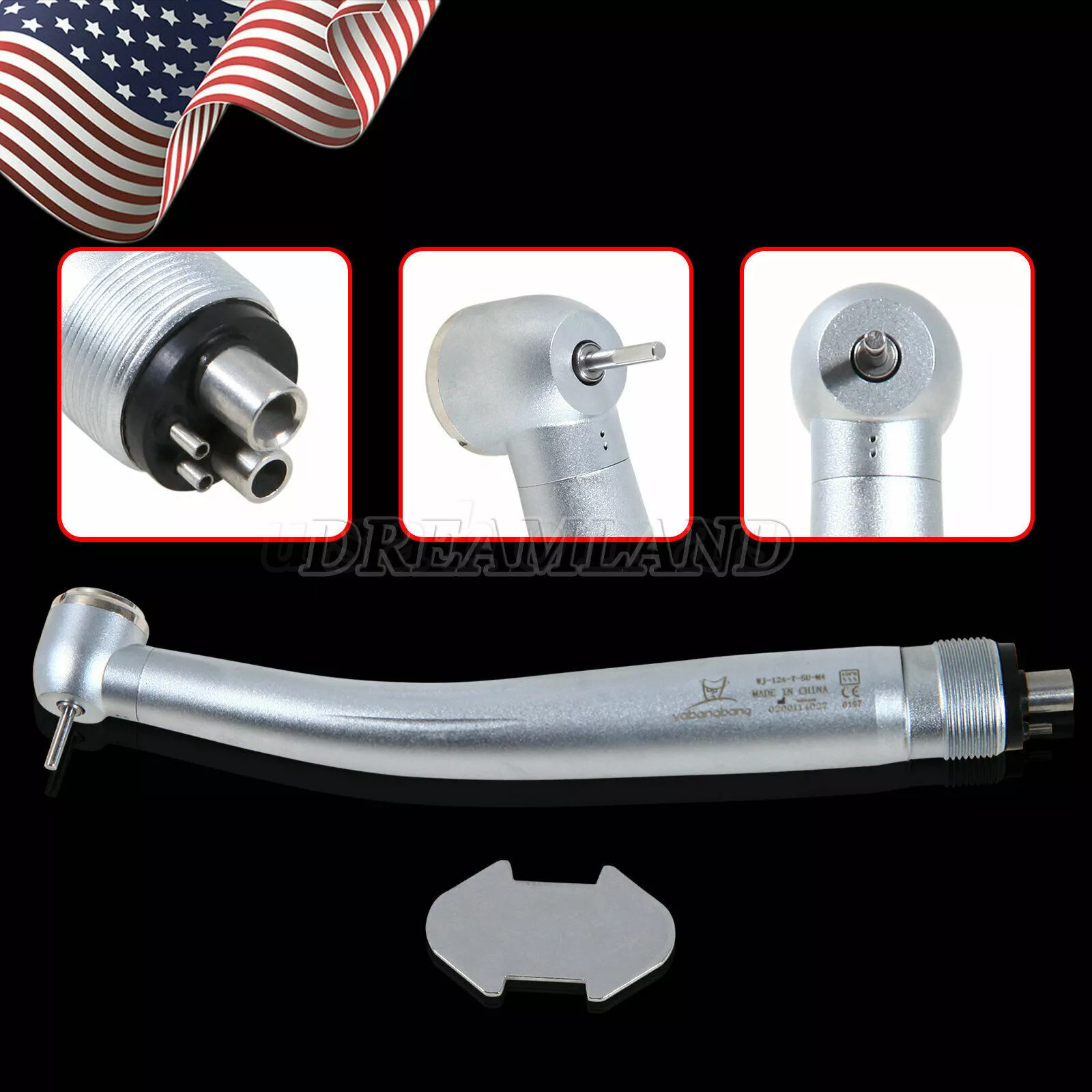 10 Packs NSK Style Dental High Speed Handpiece Push Button 4Hole Air Turbine USA