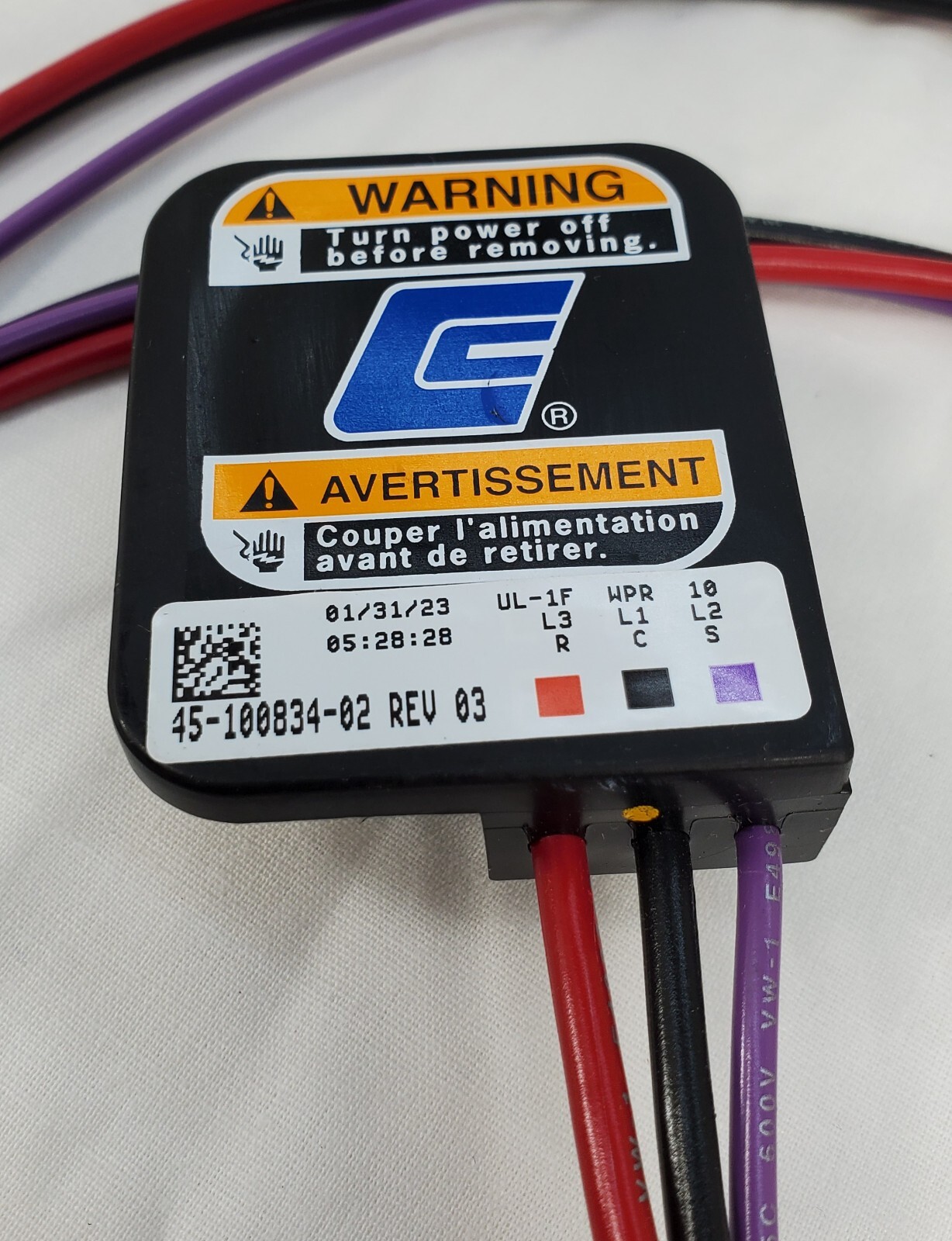 Rheem 45-100834-02 Rev. 3 Latest Copeland Molded Plug Wiring Harness 56 Inch OEM
