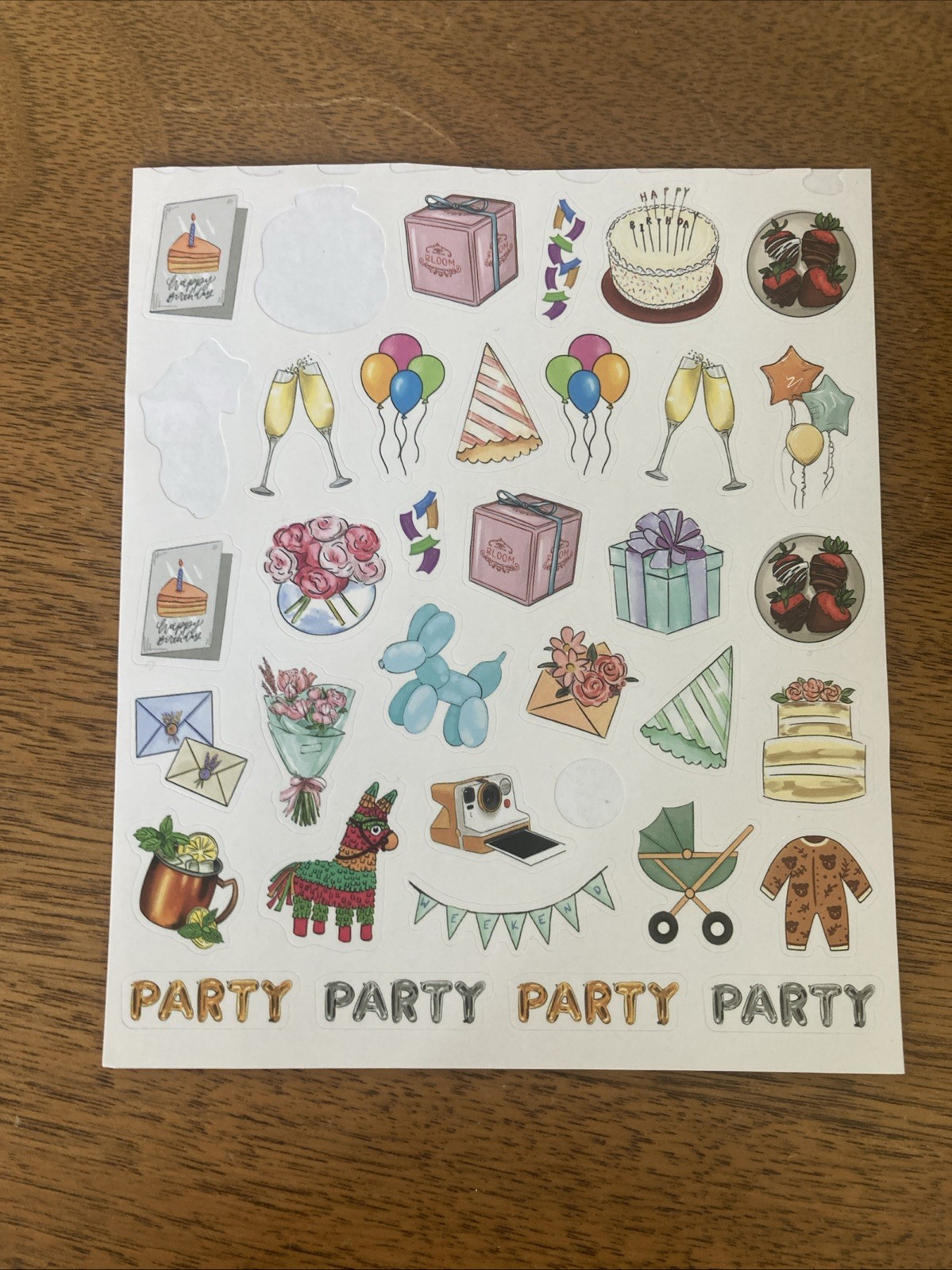 Bloom Planner Calendar Stickers Seasonal And Lifestyle Partially Used 13 Pages
